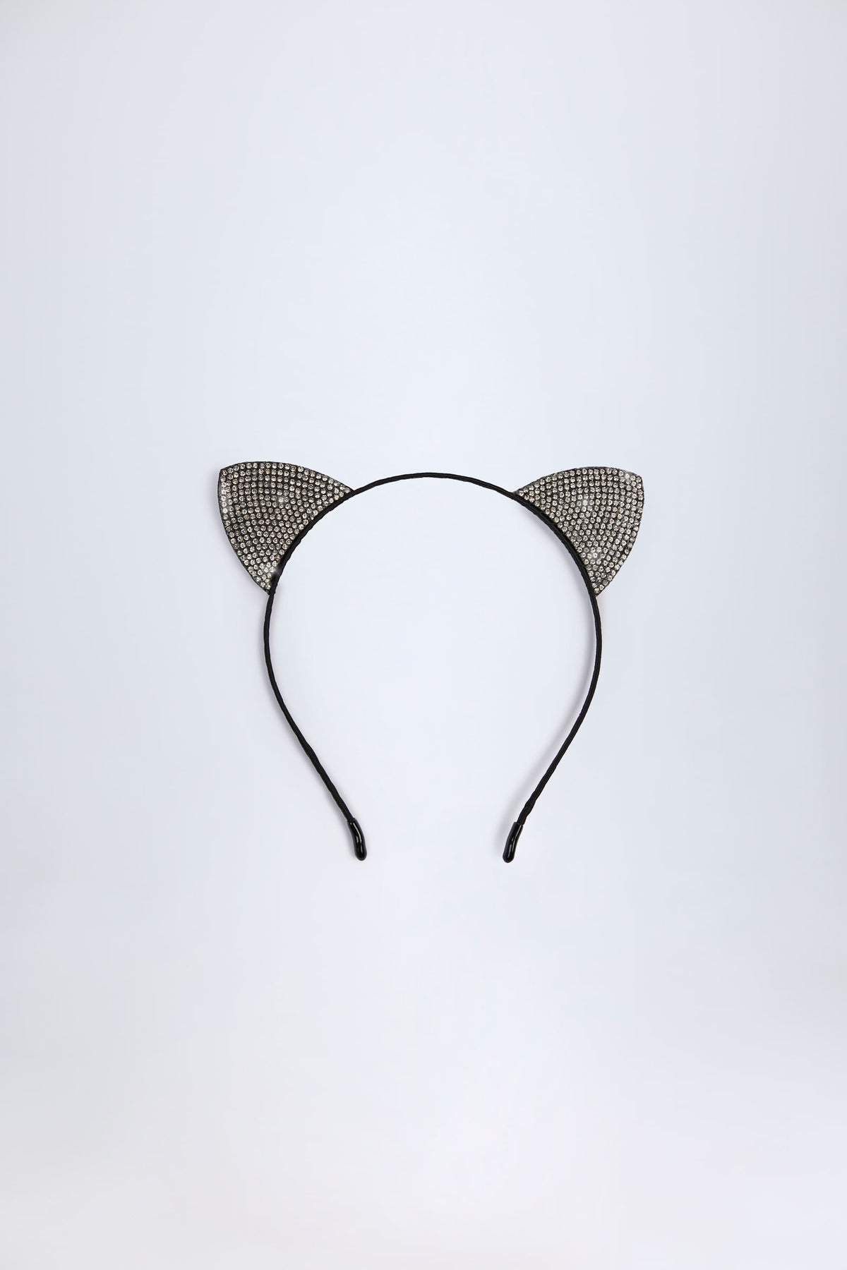⁣⁢Katzenohren-Stirnband in Schwarz⁤⁣