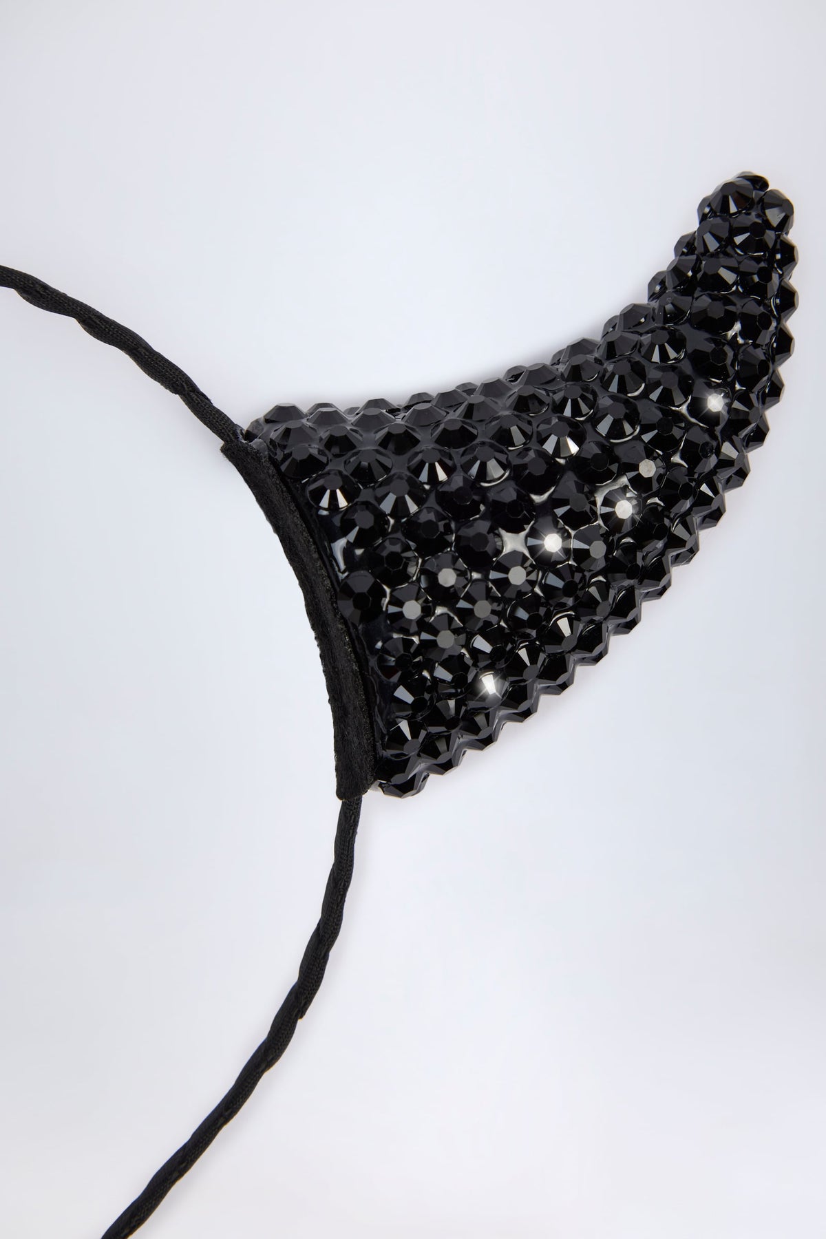 ⁣⁢Stirnband mit Teufelshörnern in Schwarz⁤⁣