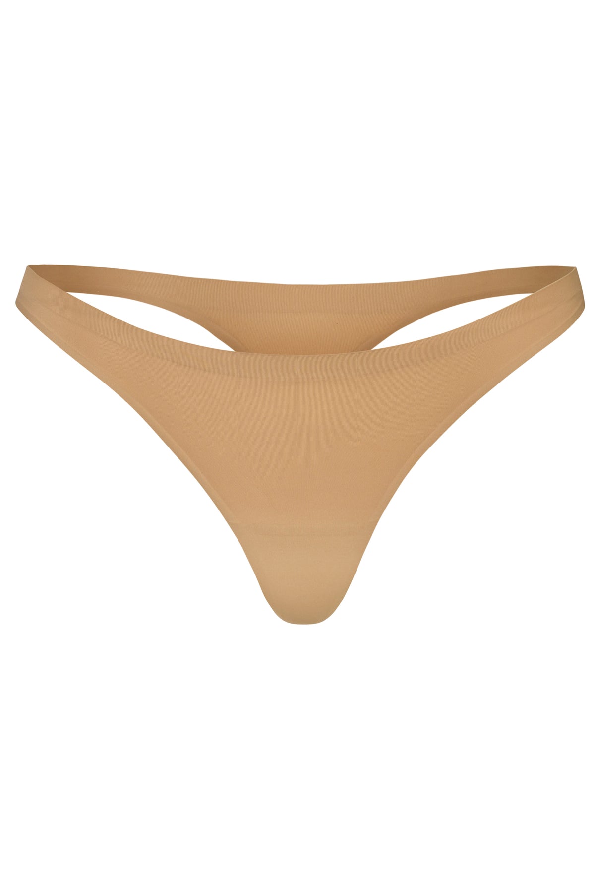 ⁣⁢Nahtloser Strick-Tanga in Caramel⁤⁣ - 1