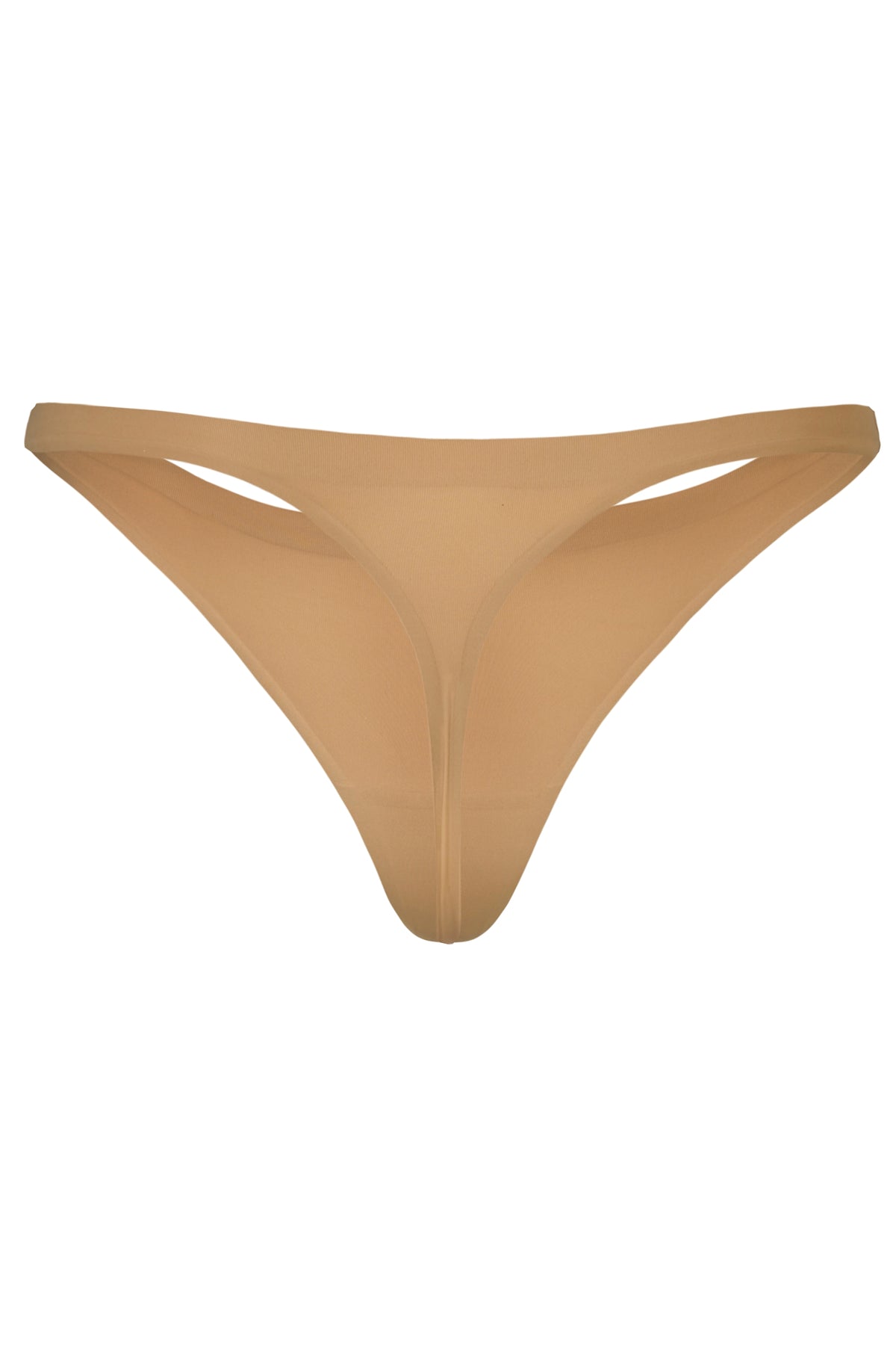 ⁣⁢Nahtloser Strick-Tanga in Caramel⁤⁣ - 2