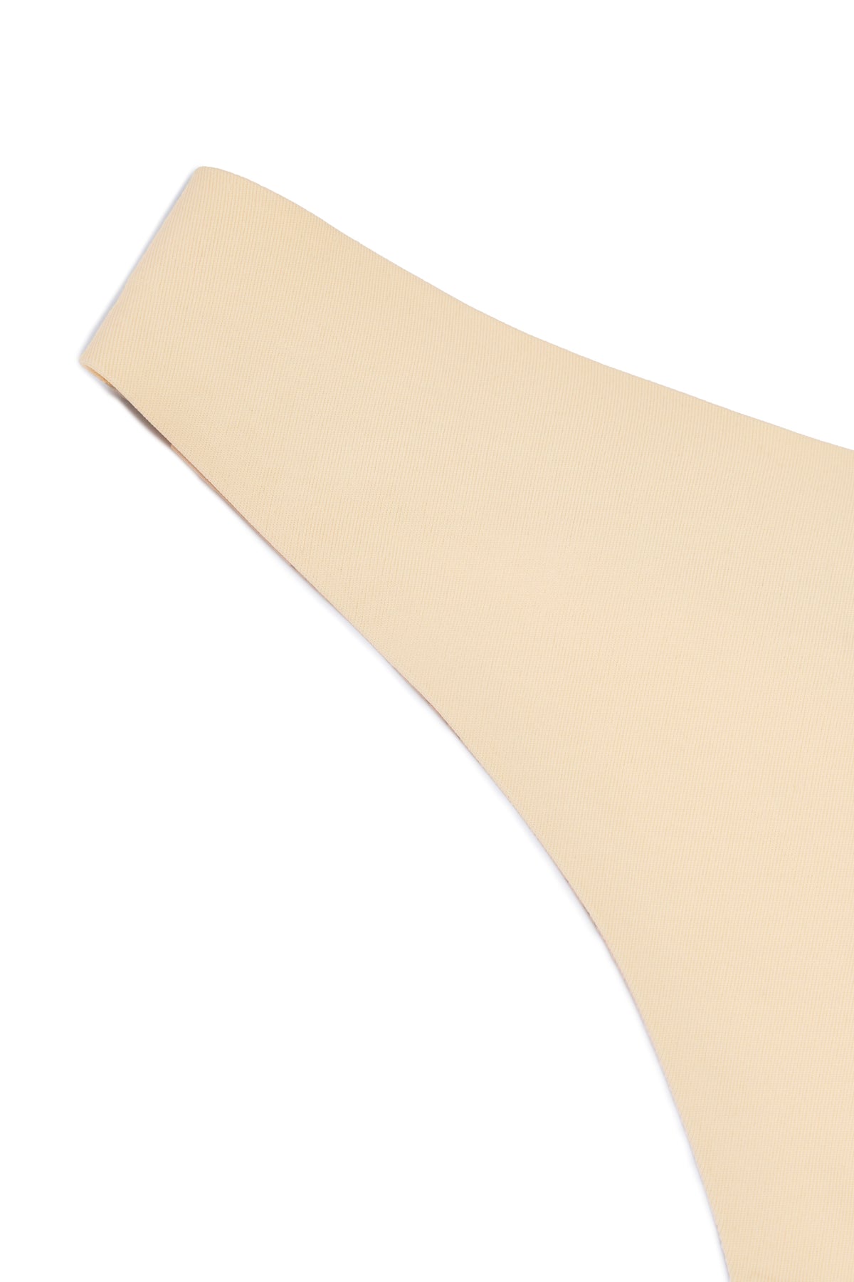 ⁣⁢Seamless-Tanga aus Strick in warmem Pfirsich⁤⁣