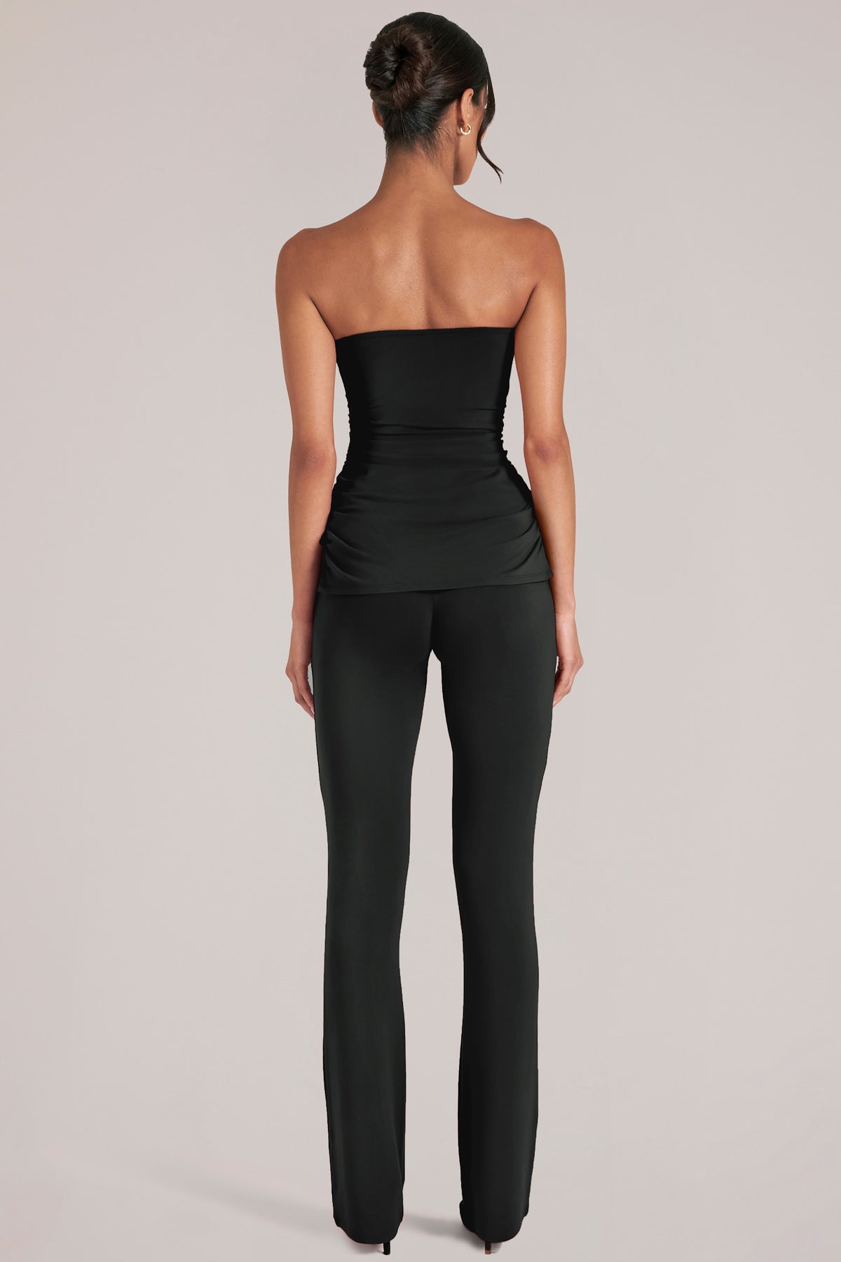 ⁣⁢Mid-Rise-Hose in Schwarz⁤⁣ - 2