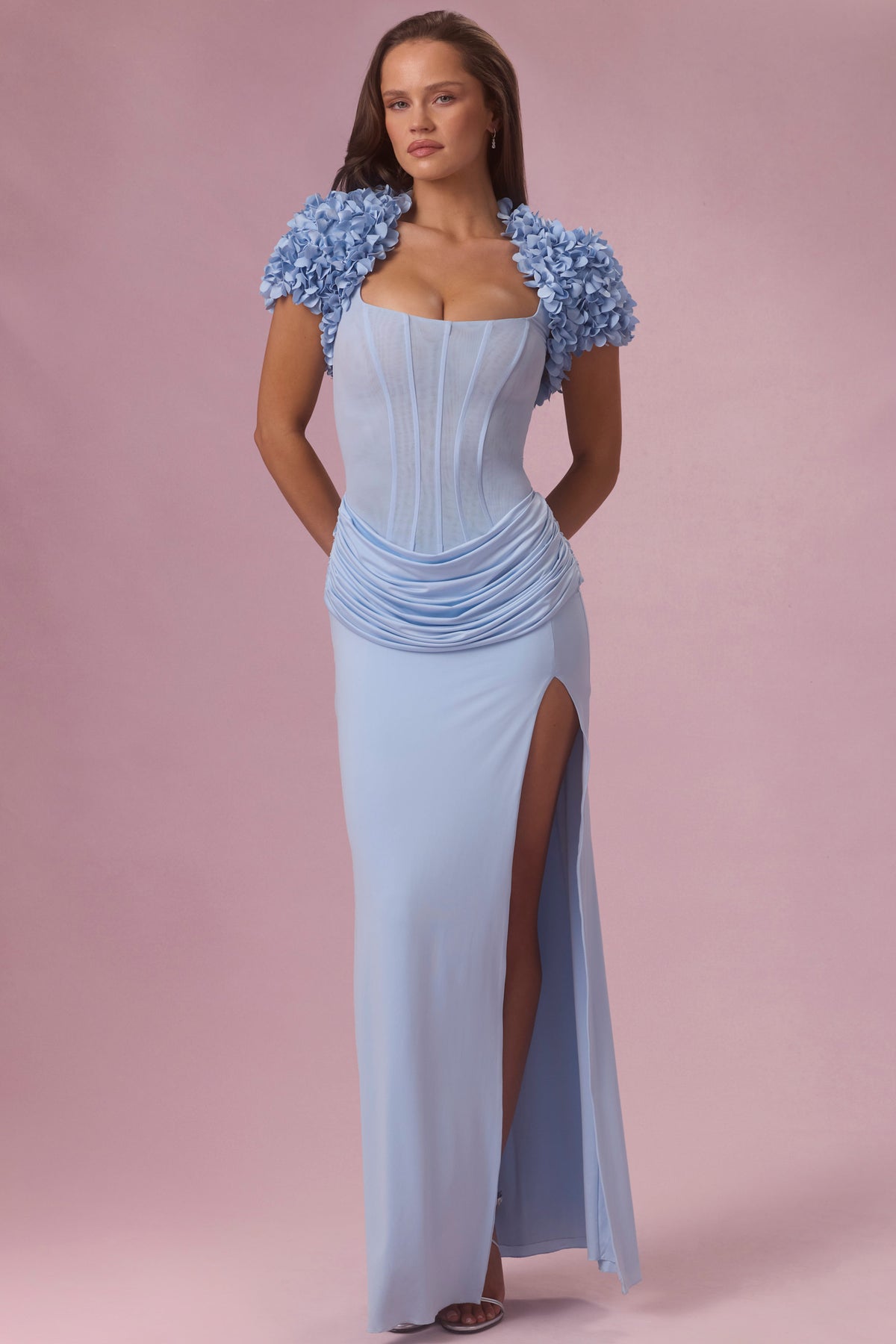 ⁣⁢Cropped Bolero in Sky Blue⁤⁣
