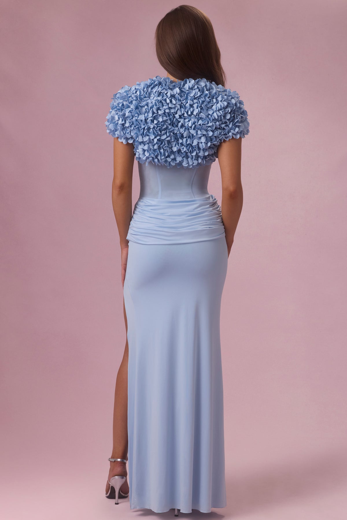 ⁣⁢Cropped Bolero in Sky Blue⁤⁣