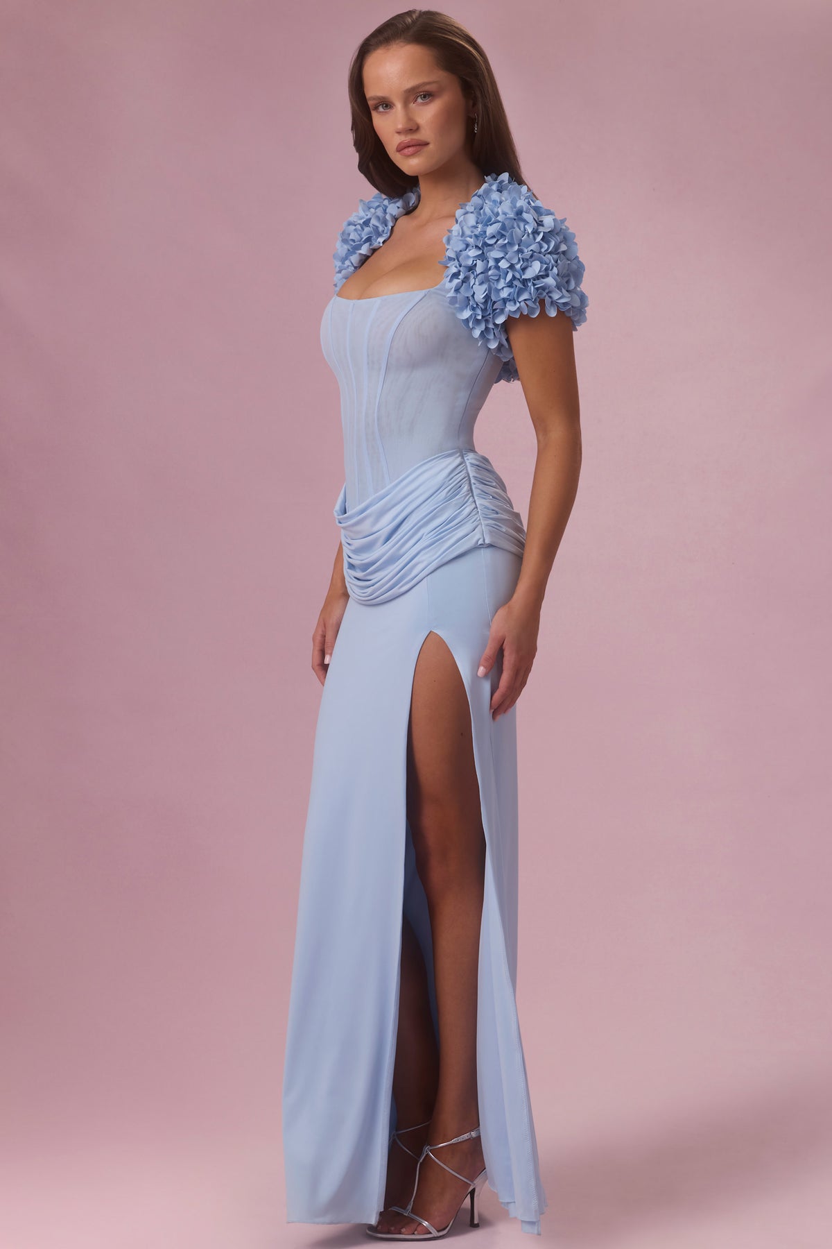 ⁣⁢Cropped Bolero in Sky Blue⁤⁣