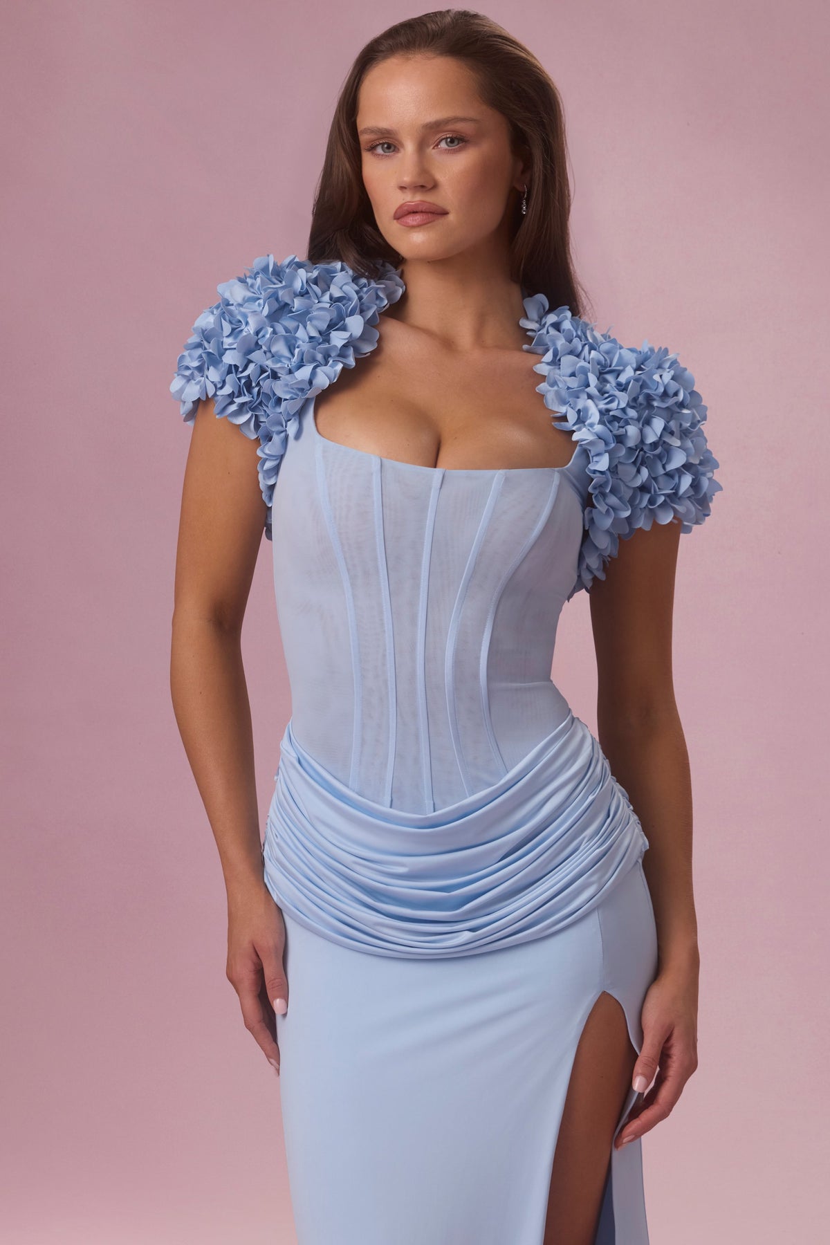 ⁣⁢Cropped Bolero in Sky Blue⁤⁣