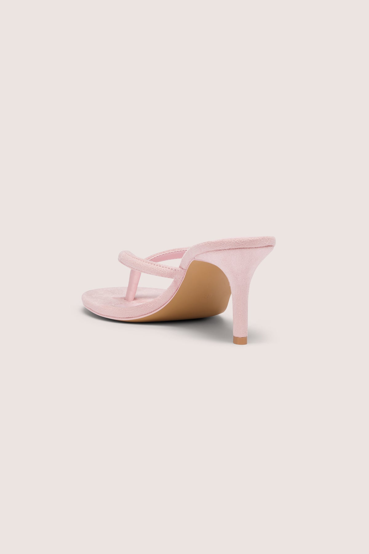 ⁣⁢Sandalen mit Absatz und Zehensteg in Pink⁤⁣ - 2