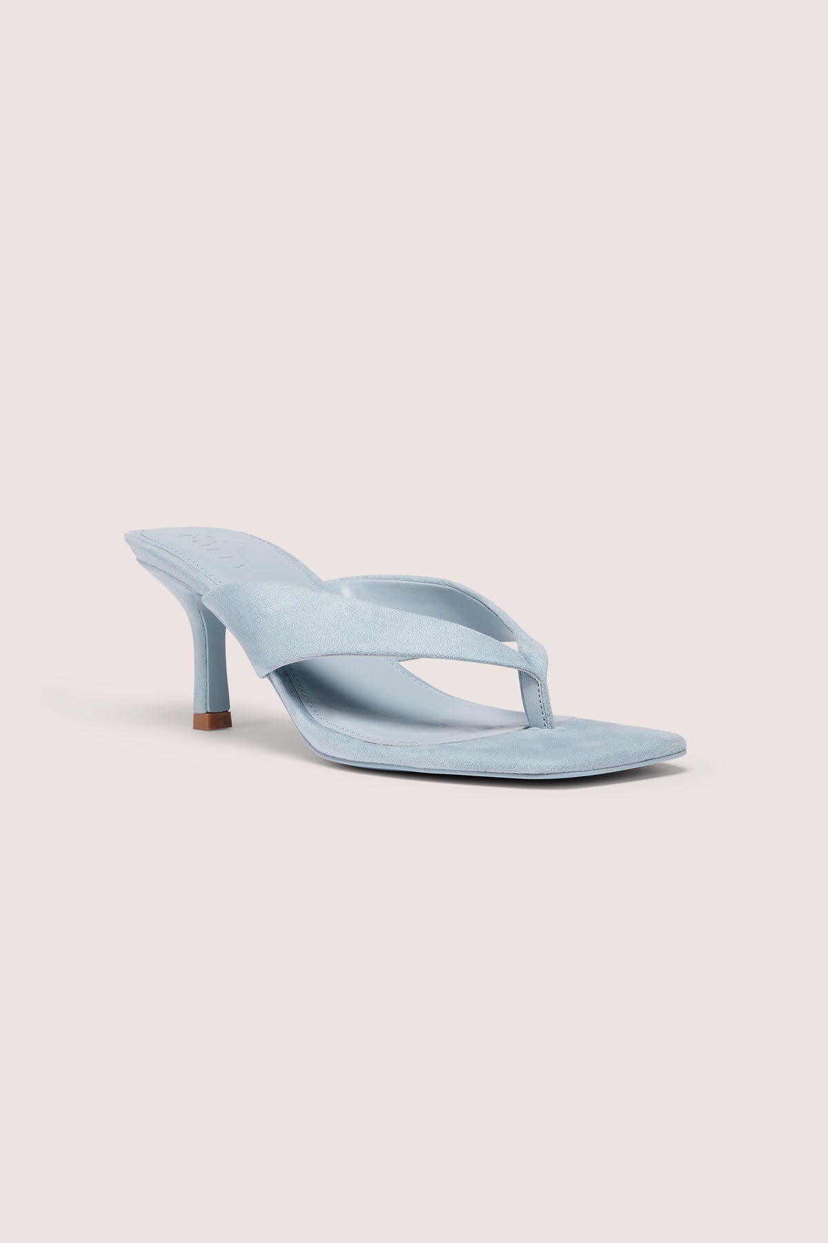 ⁣⁢Sandalen mit Absatz und Zehensteg in Arctic Blue⁤⁣ - 1