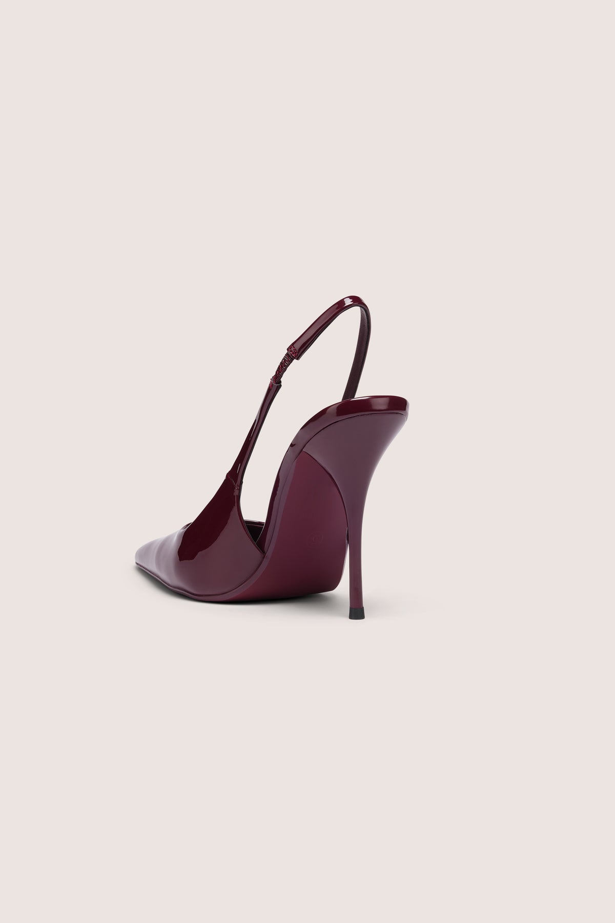 ⁣⁢Sling-Back-Heels in Bordeauxrot⁤⁣ - 2