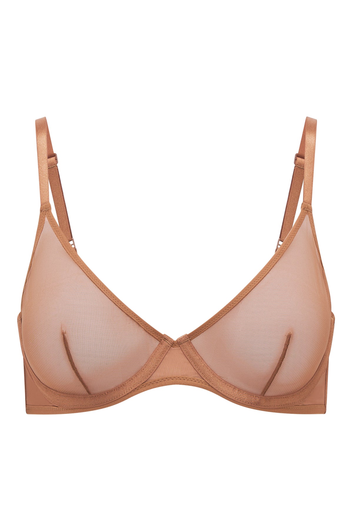 ⁣⁢Soft Mesh Single Layer Bügel-BH in Honey⁤⁣