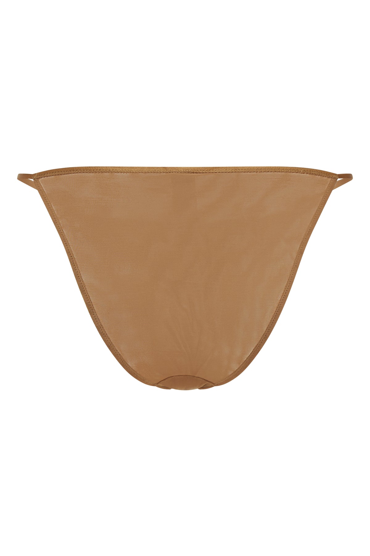 ⁣⁢Soft Mesh String-Bikini in Almond⁤⁣