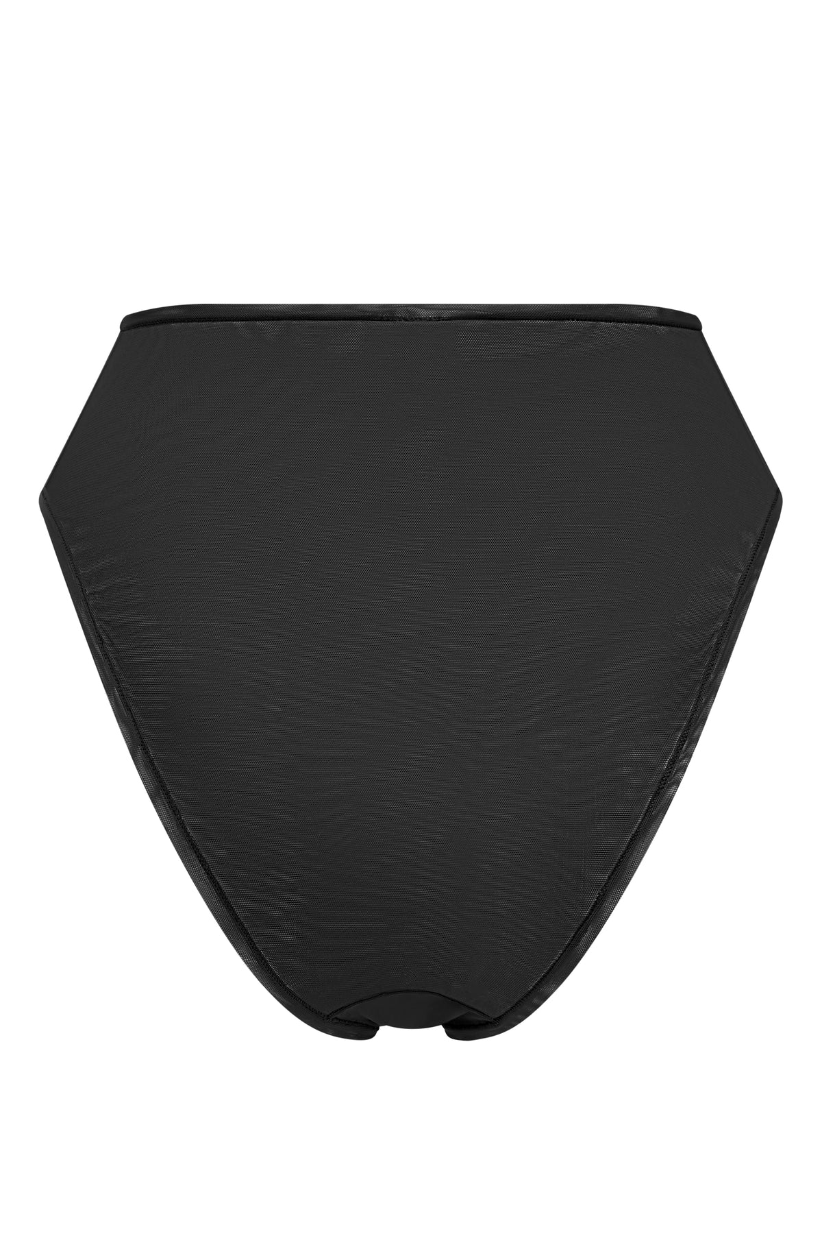 ⁣⁢High-Waist-Slip aus weichem Mesh in Schwarz⁤⁣