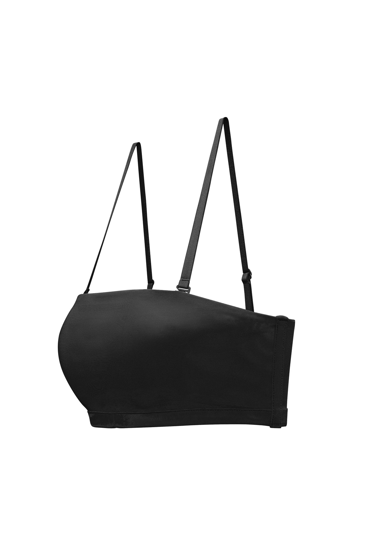 ⁣⁢Soft Mesh Bandeau-BH in Schwarz⁤⁣
