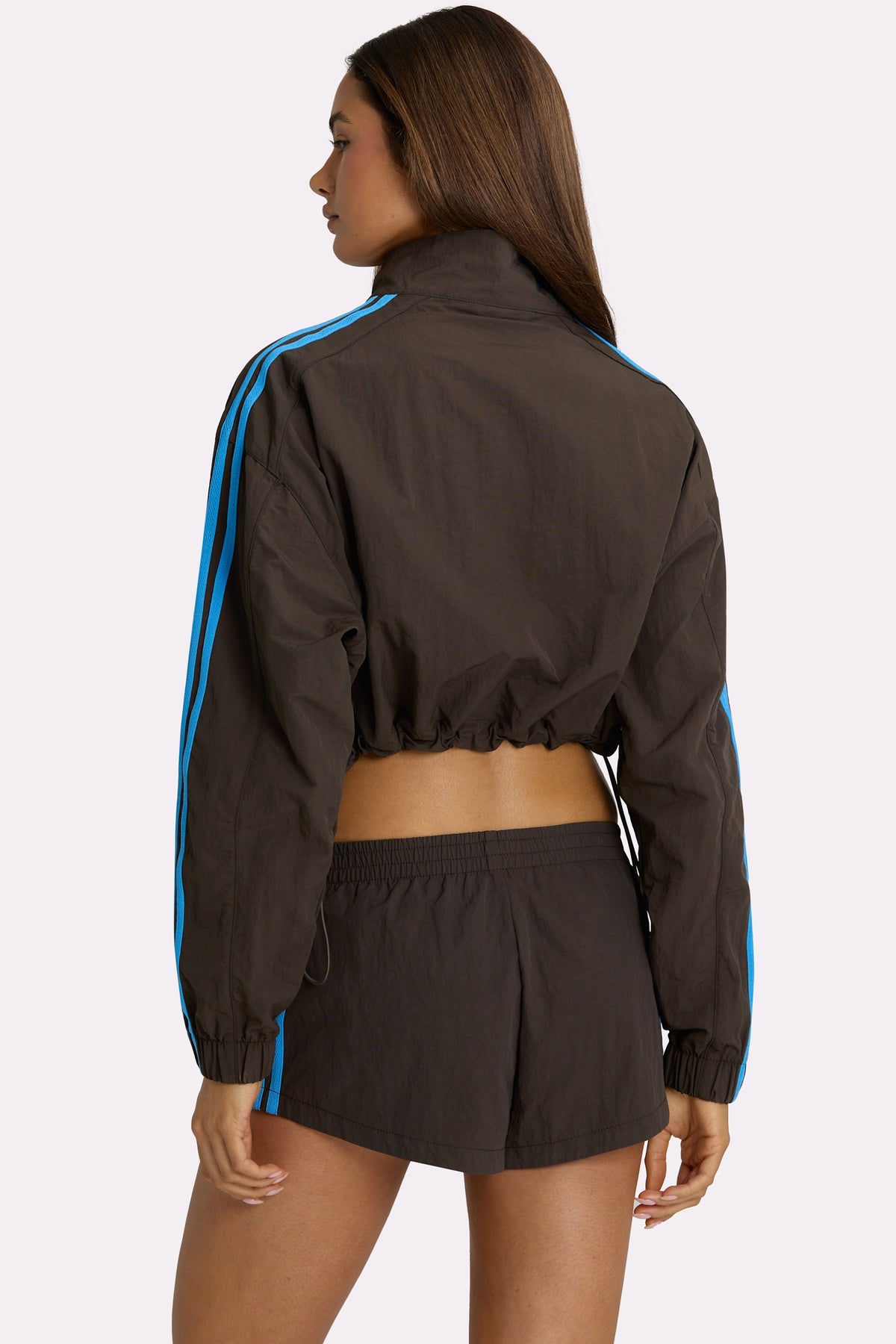 ⁣⁢Gewebte Trainingsjacke mit Reißverschluss in Truffle⁤⁣ - 2