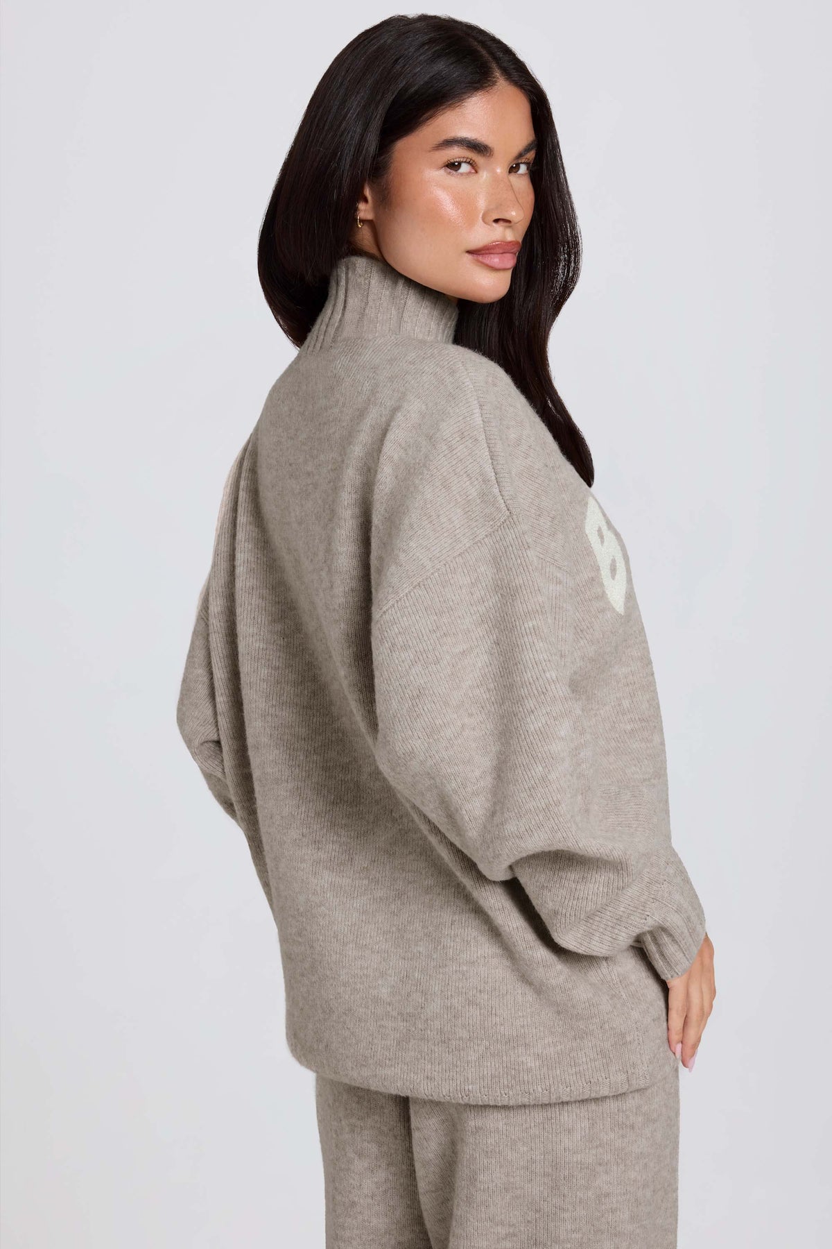 ⁣⁢Soft Knit Oversized Pullover in Oatmeal⁤⁣ - 2