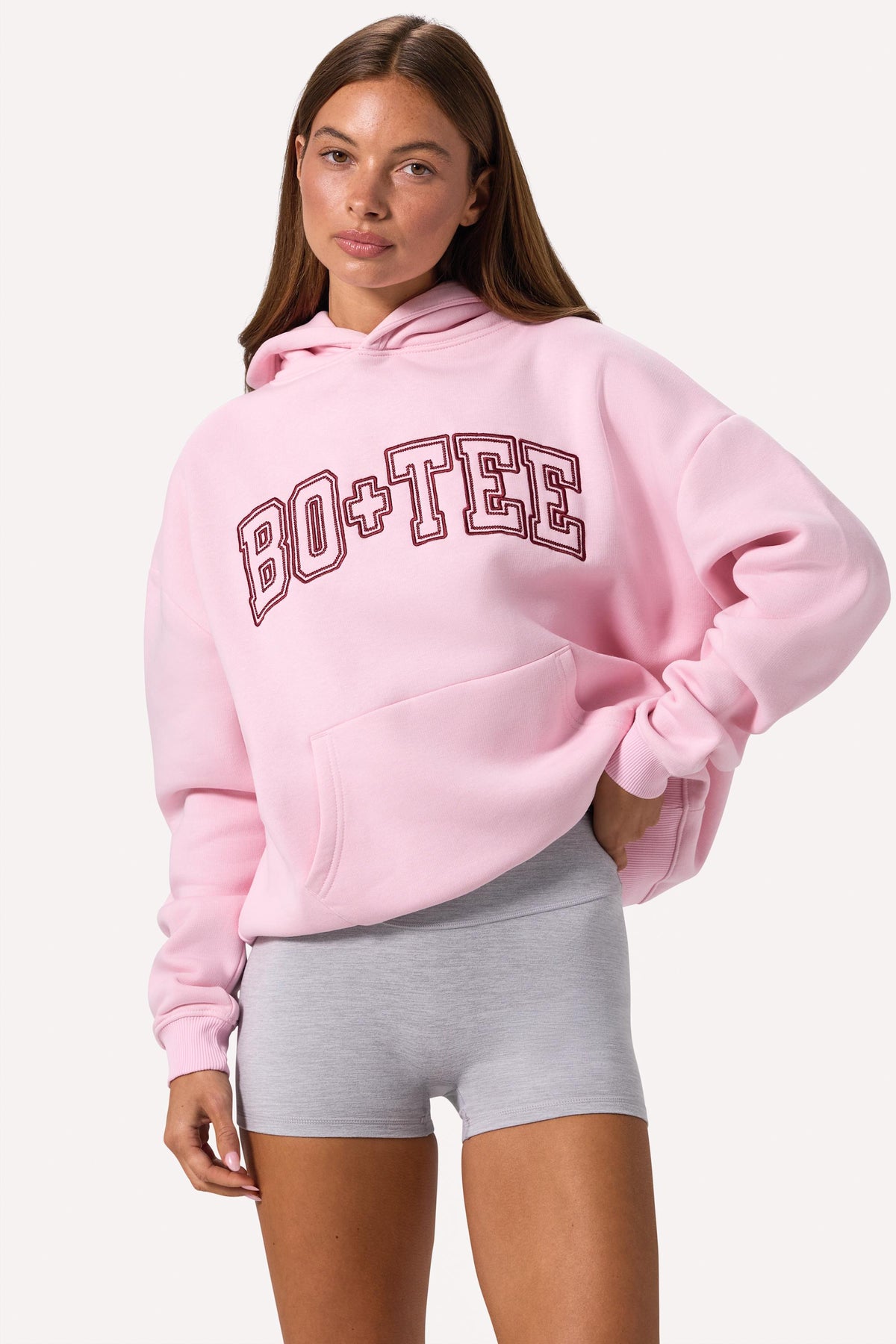 ⁣⁢Bestickter Oversized-Hoodie in Bloom⁤⁣ - 1