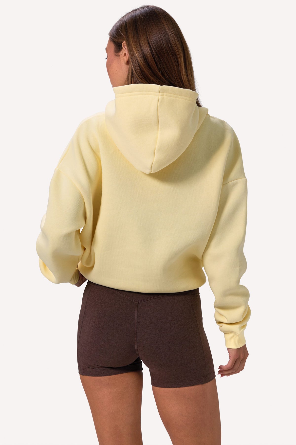 ⁣⁢Oversized Hoodie mit Stickerei in Soft Yellow⁤⁣ - 2