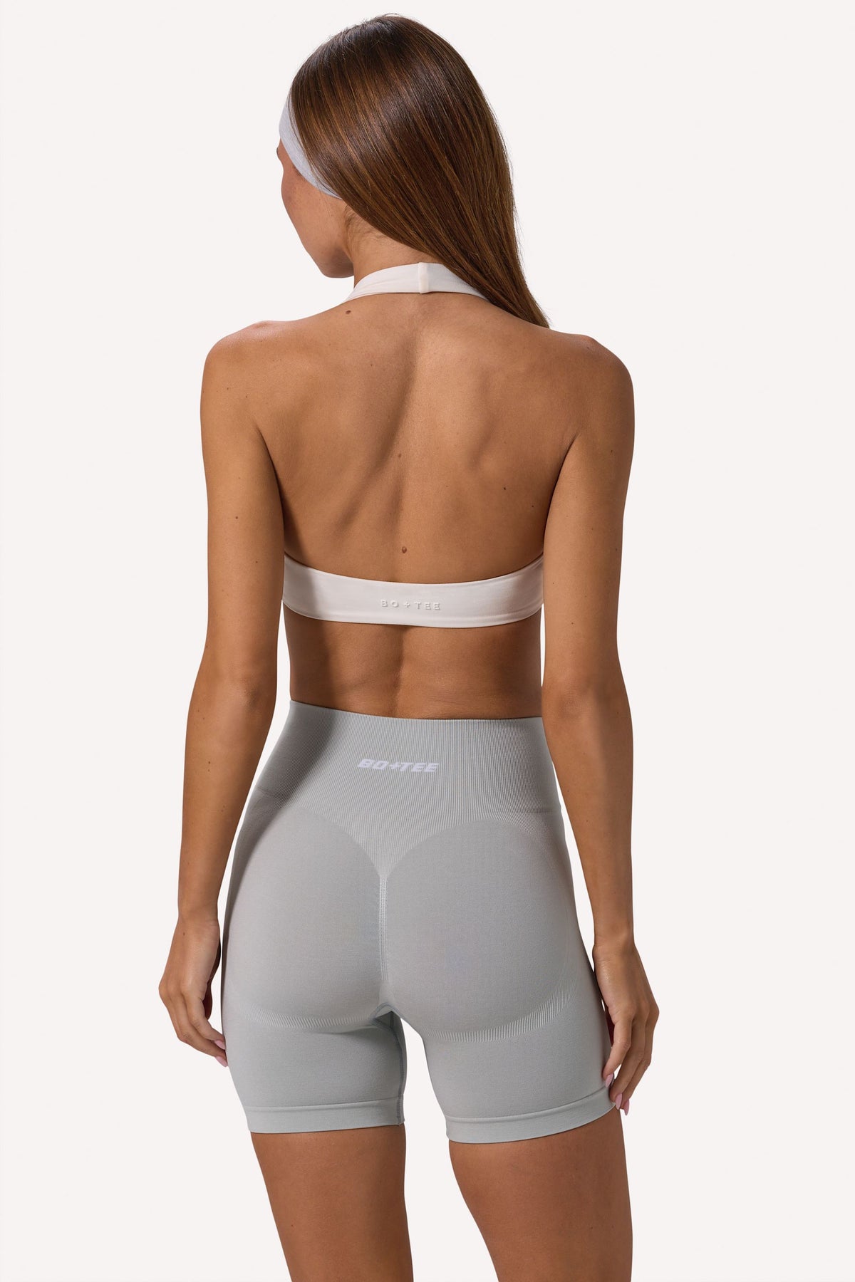 ⁣⁢Definieren Sie luxuriöse Biker-Shorts mit hoher Taille in Nebel⁤⁣
