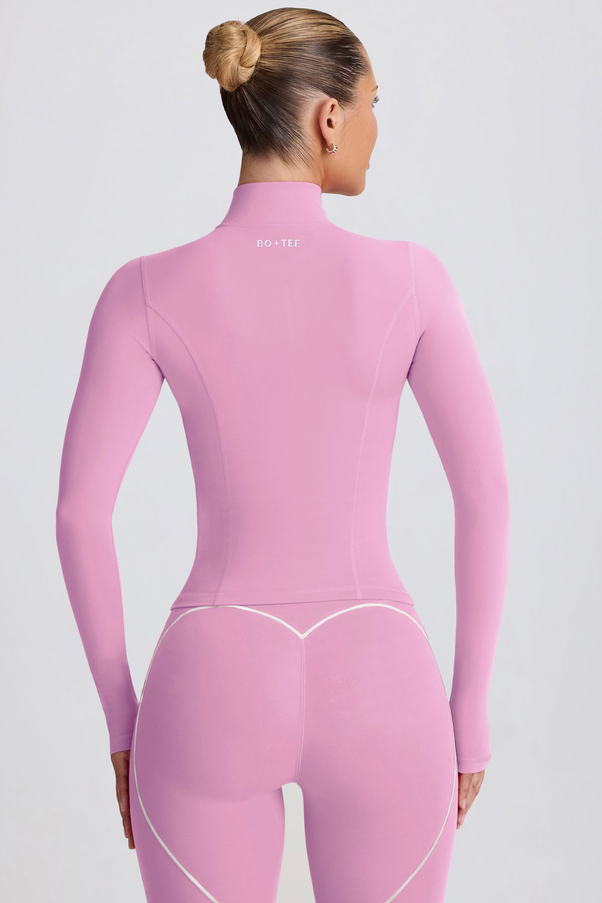 ⁣⁢Soft Active Zip-Up Jacket in Dusty Pink⁤⁣ - 2
