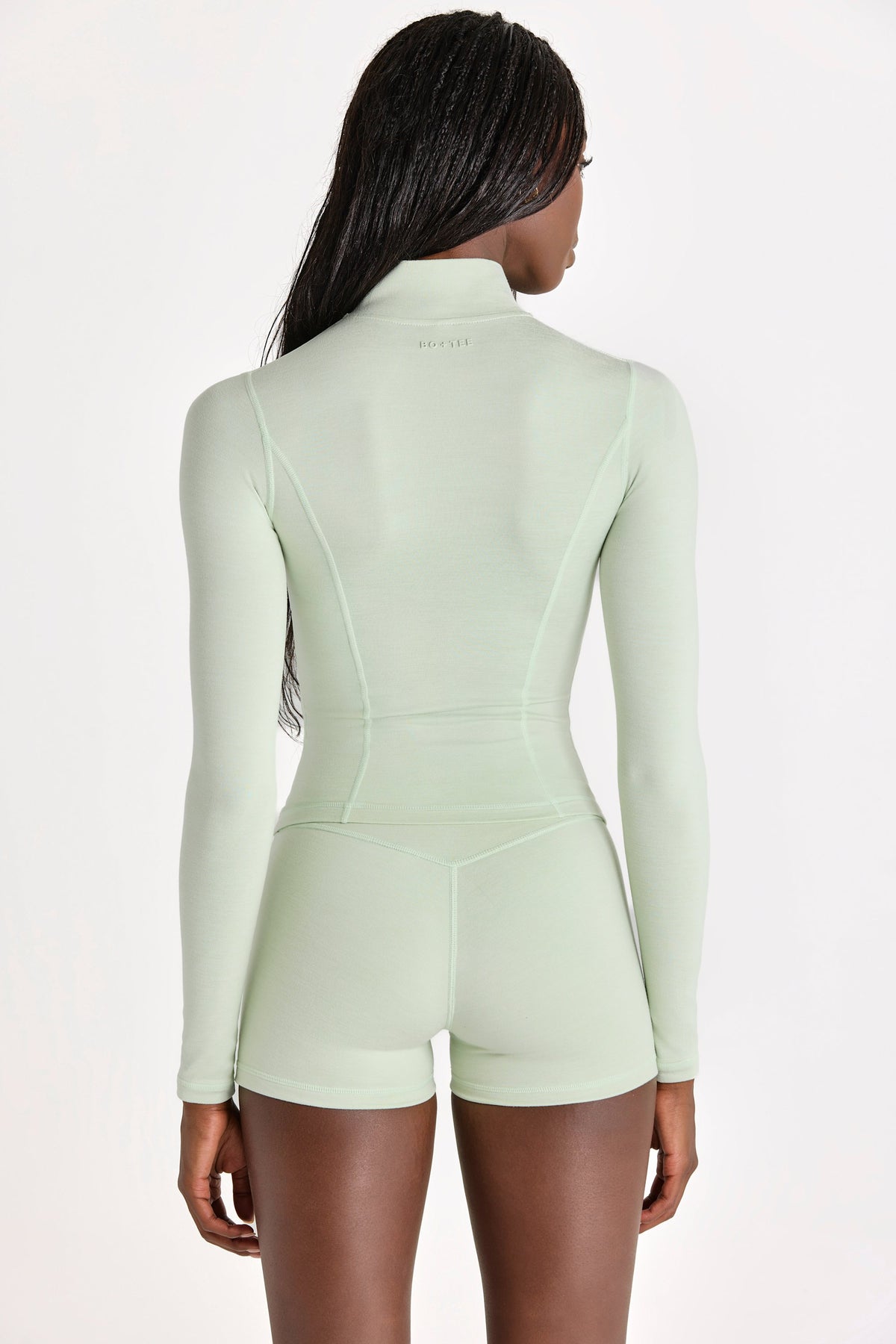⁣⁢Soft Active Jacke mit Reißverschluss in Pistachio⁤⁣ - 2