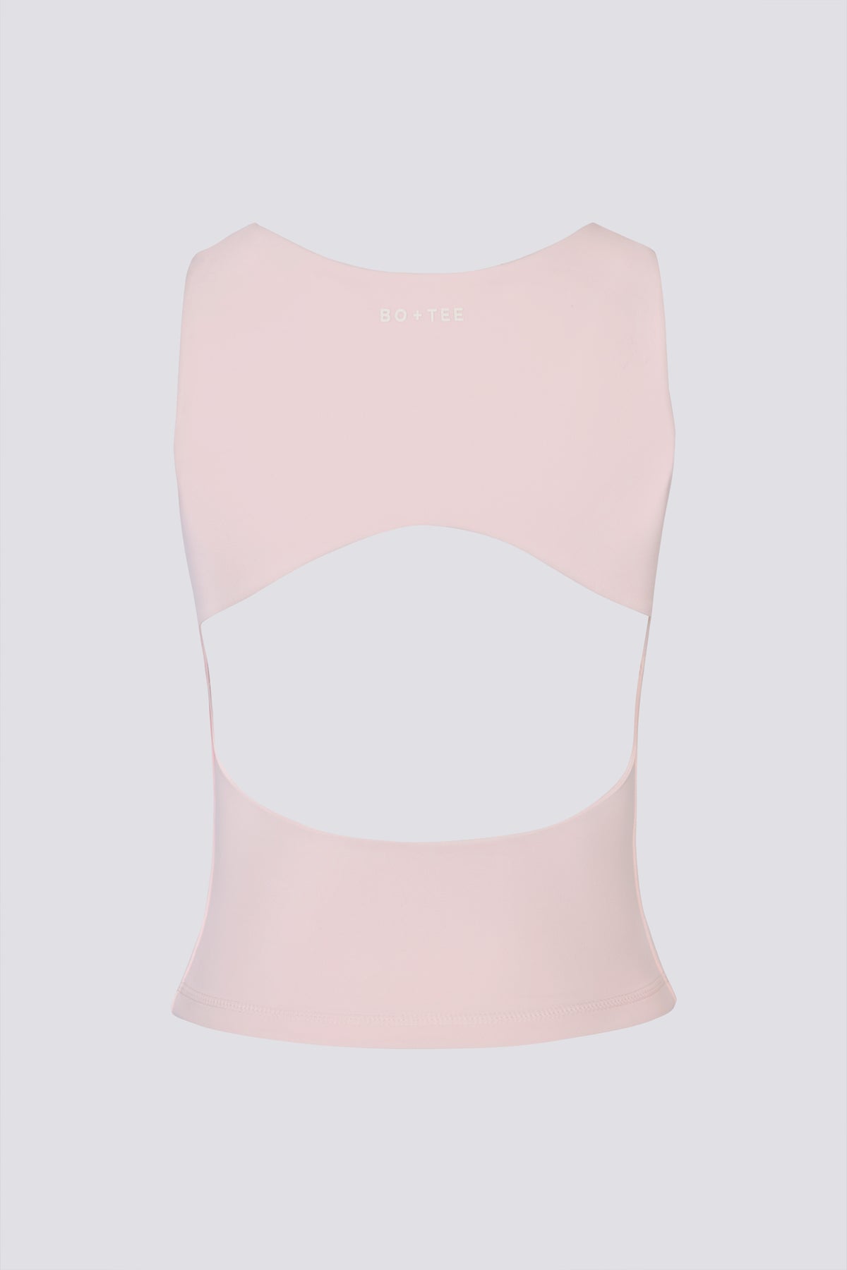 ⁣⁢Soft Active U-Boot-Ausschnitt Tanktop mit offenem Rücken in Ballet Pink⁤⁣