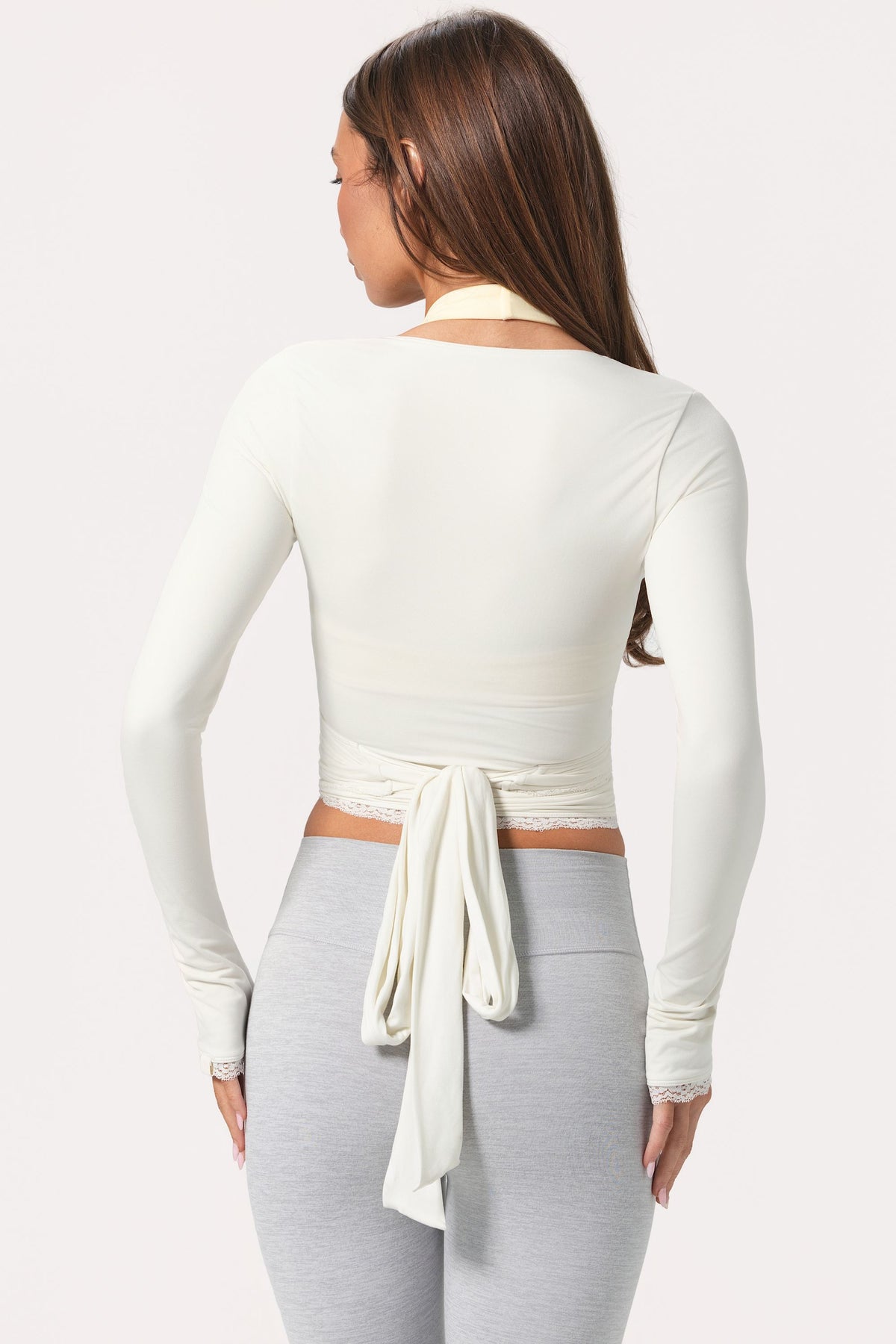 ⁣⁢Soft Jersey Wickeloberteil in Coconut⁤⁣ - 2