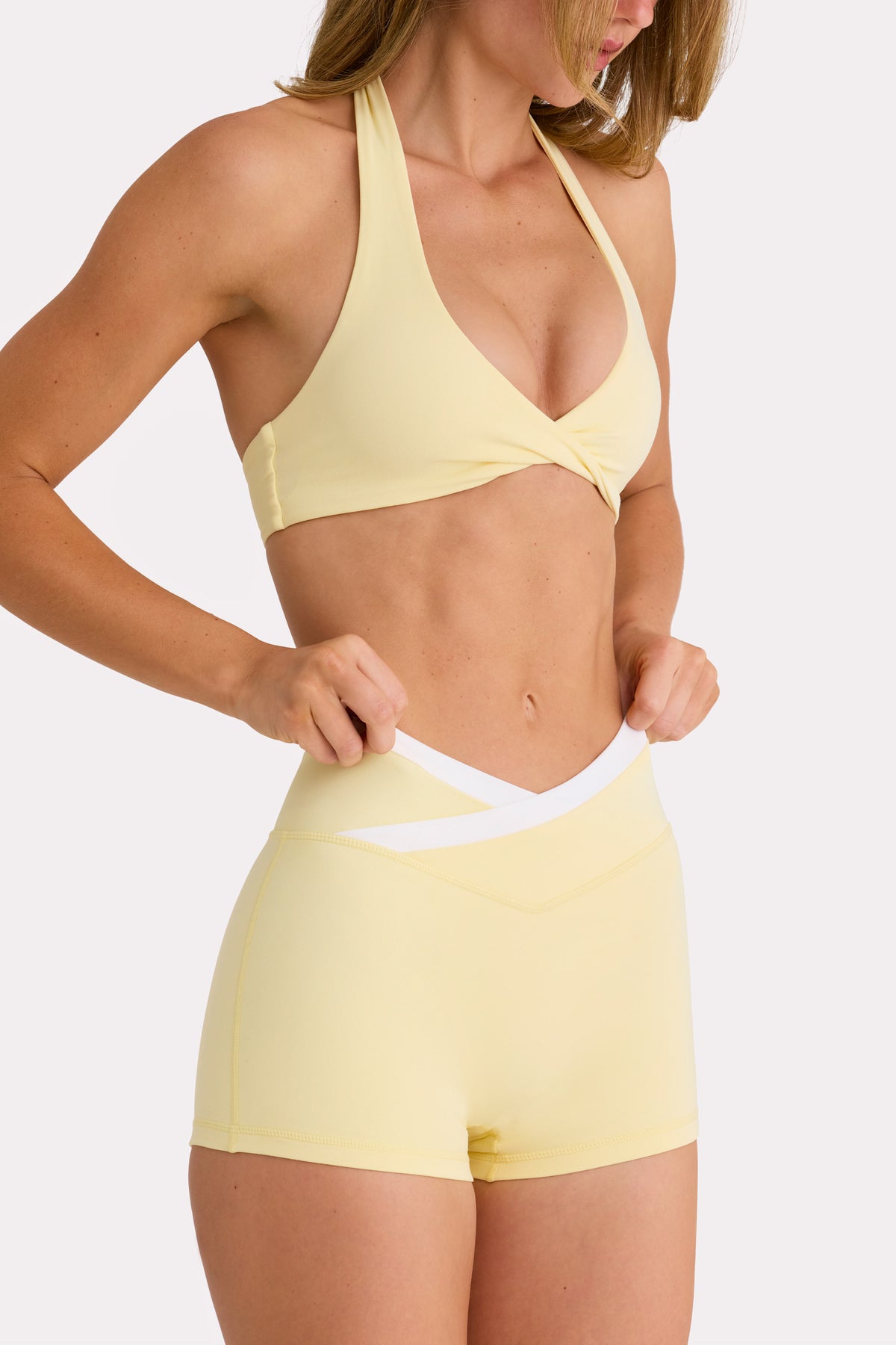 ⁣⁢Soft Active Sport-BH in Zitronengelb⁤⁣