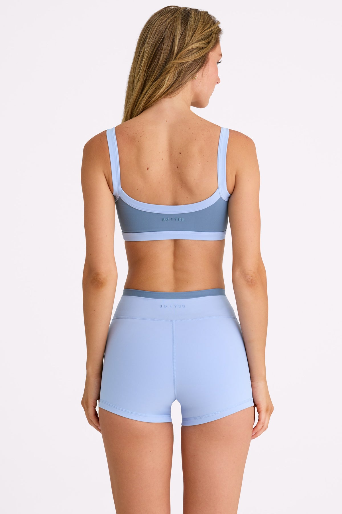 ⁣⁢Soft Active Shorts in Sky⁤⁣ - 2