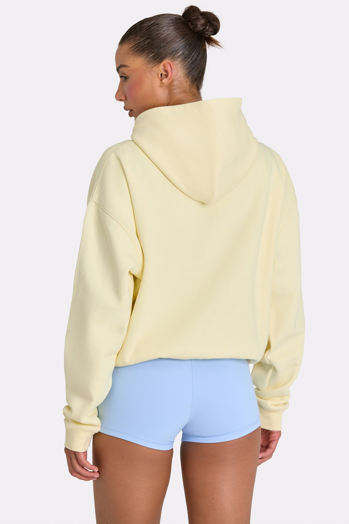 ⁣⁢Oversized Hoodie mit Applikation in Lemon⁤⁣