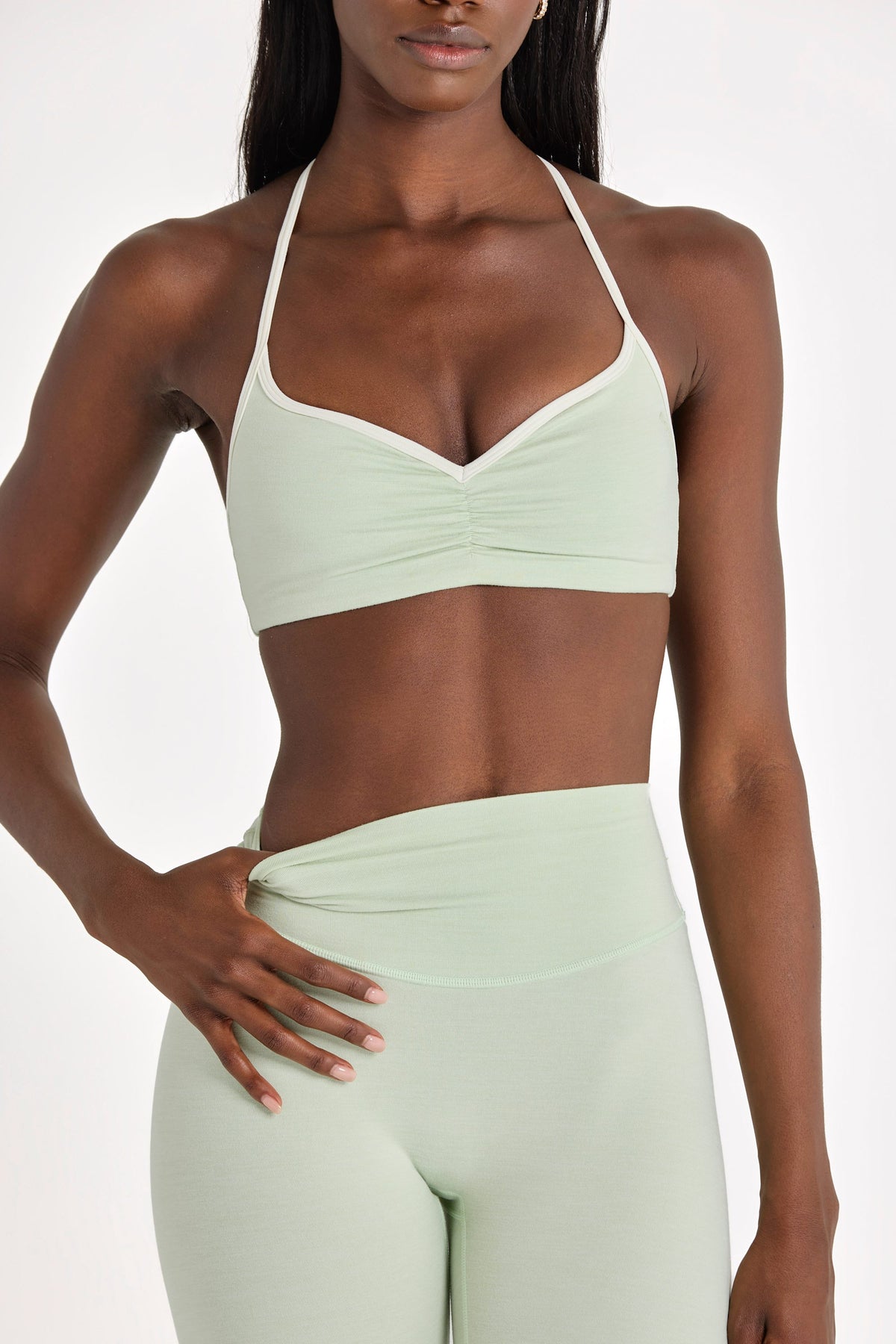 ⁣⁢Soft Active Sport-BH in Pistazie⁤⁣