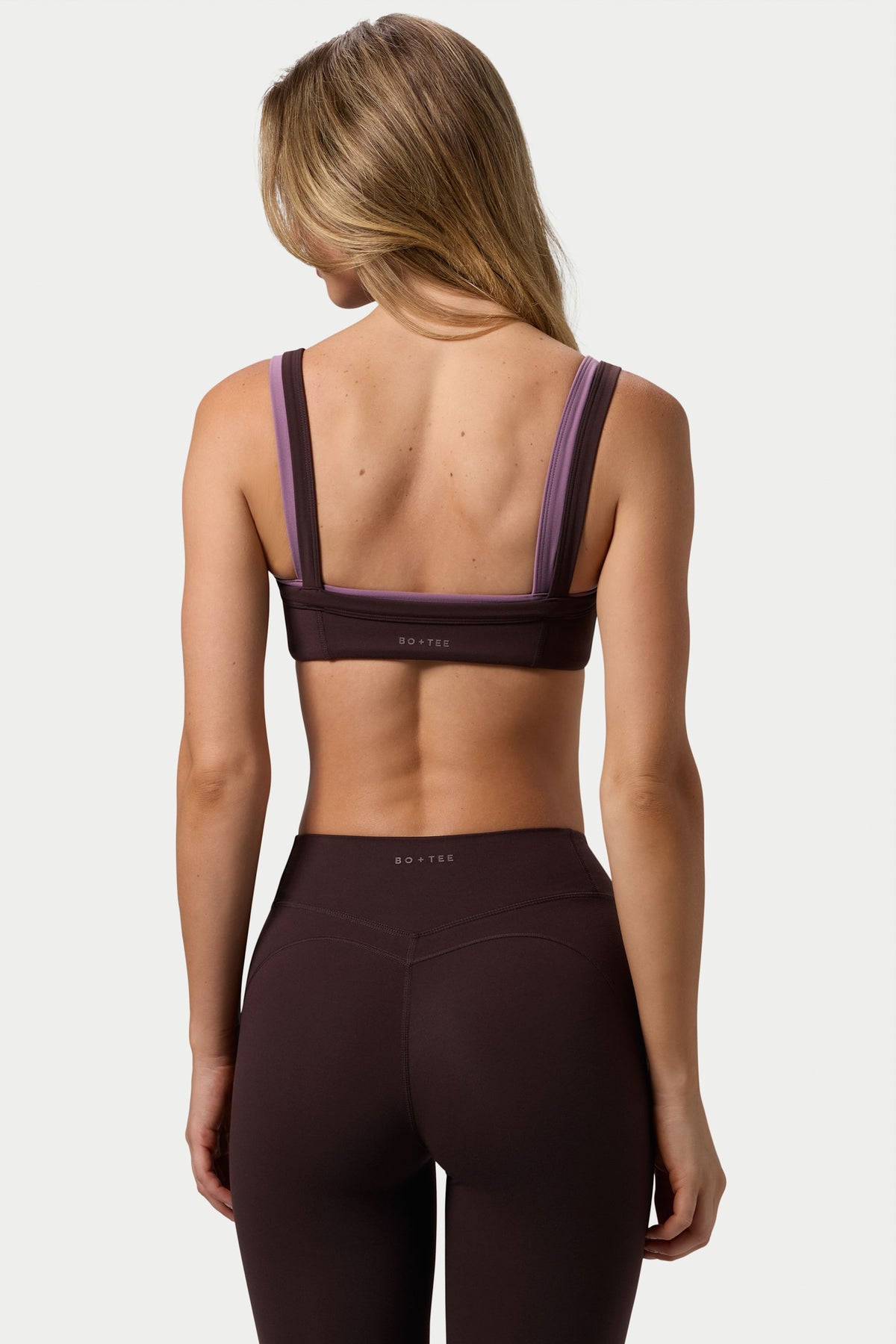 ⁣⁢Soft Active Sport-BH mit Nahtdetails in Espresso⁤⁣ - 2