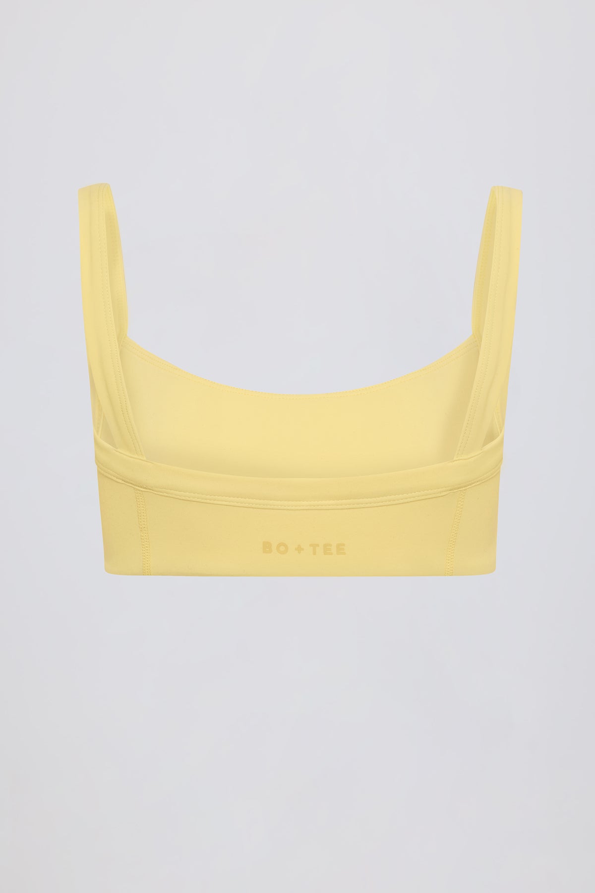 ⁣⁢Soft Active Sport-BH mit Nahtdetails in Zitronengelb⁤⁣