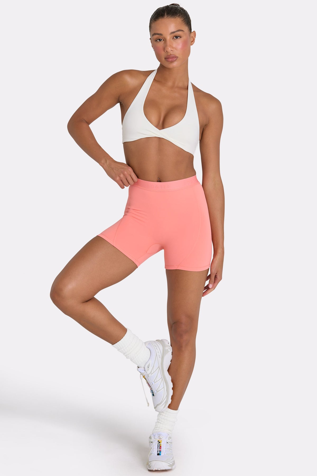 ⁣⁢Soft Active Minishorts in Koralle⁤⁣