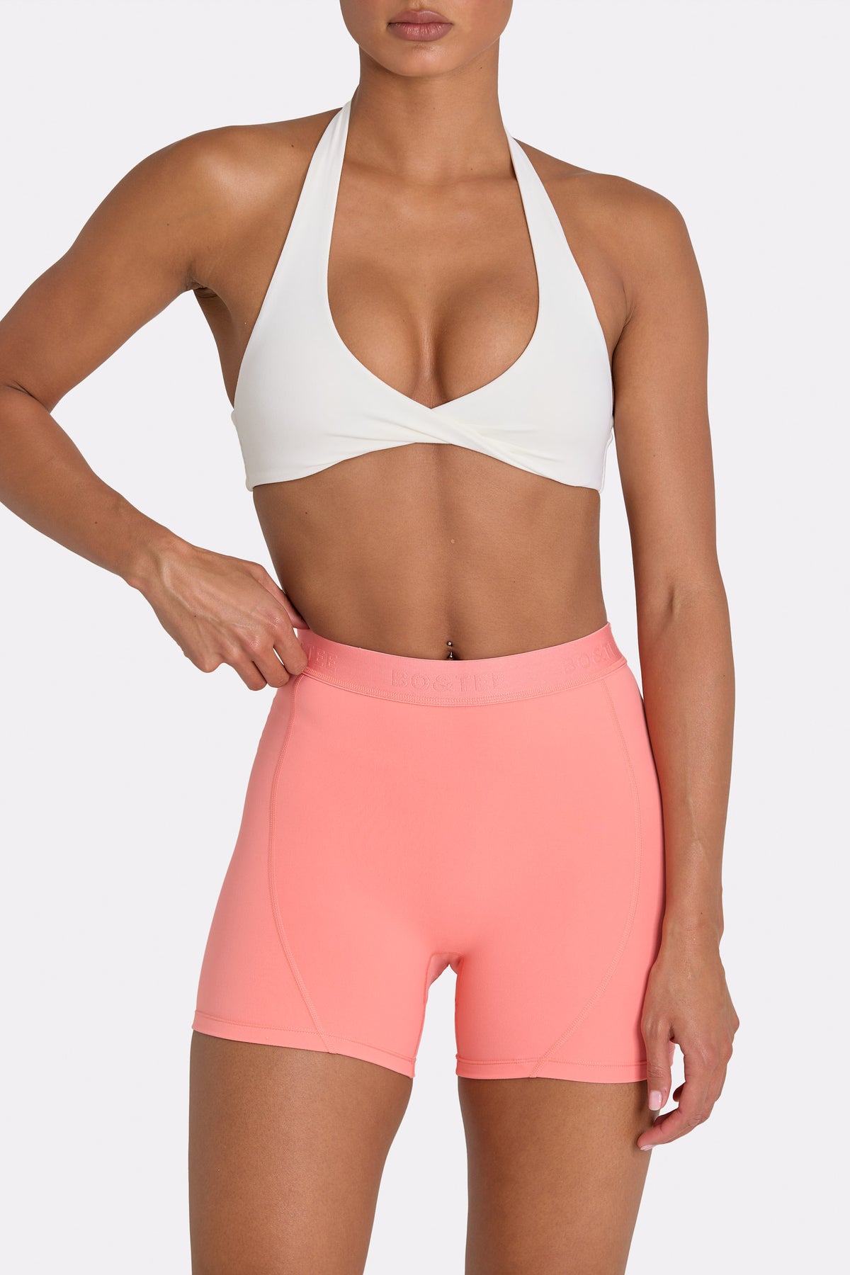 ⁣⁢Soft Active Minishorts in Koralle⁤⁣