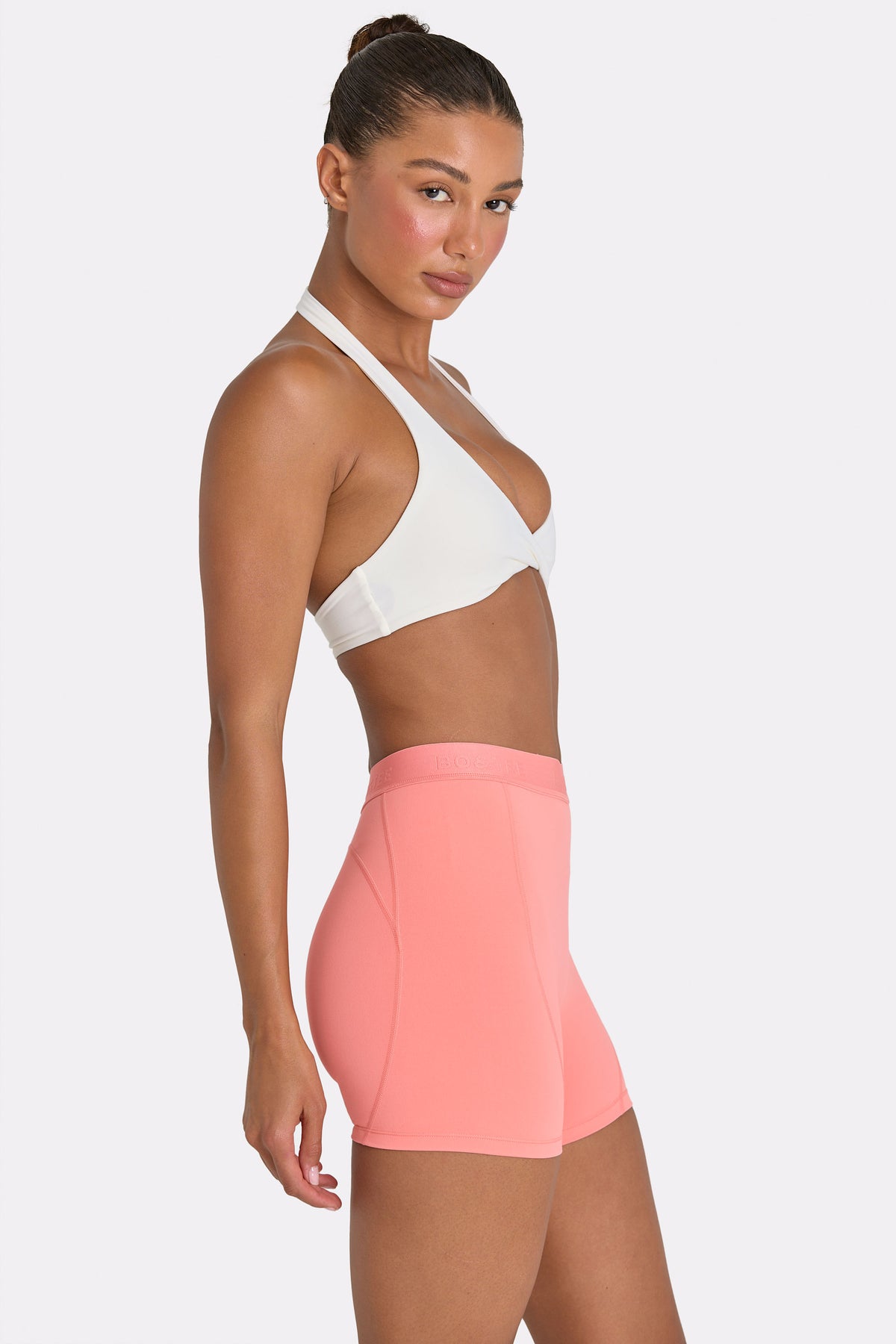 ⁣⁢Soft Active Minishorts in Koralle⁤⁣