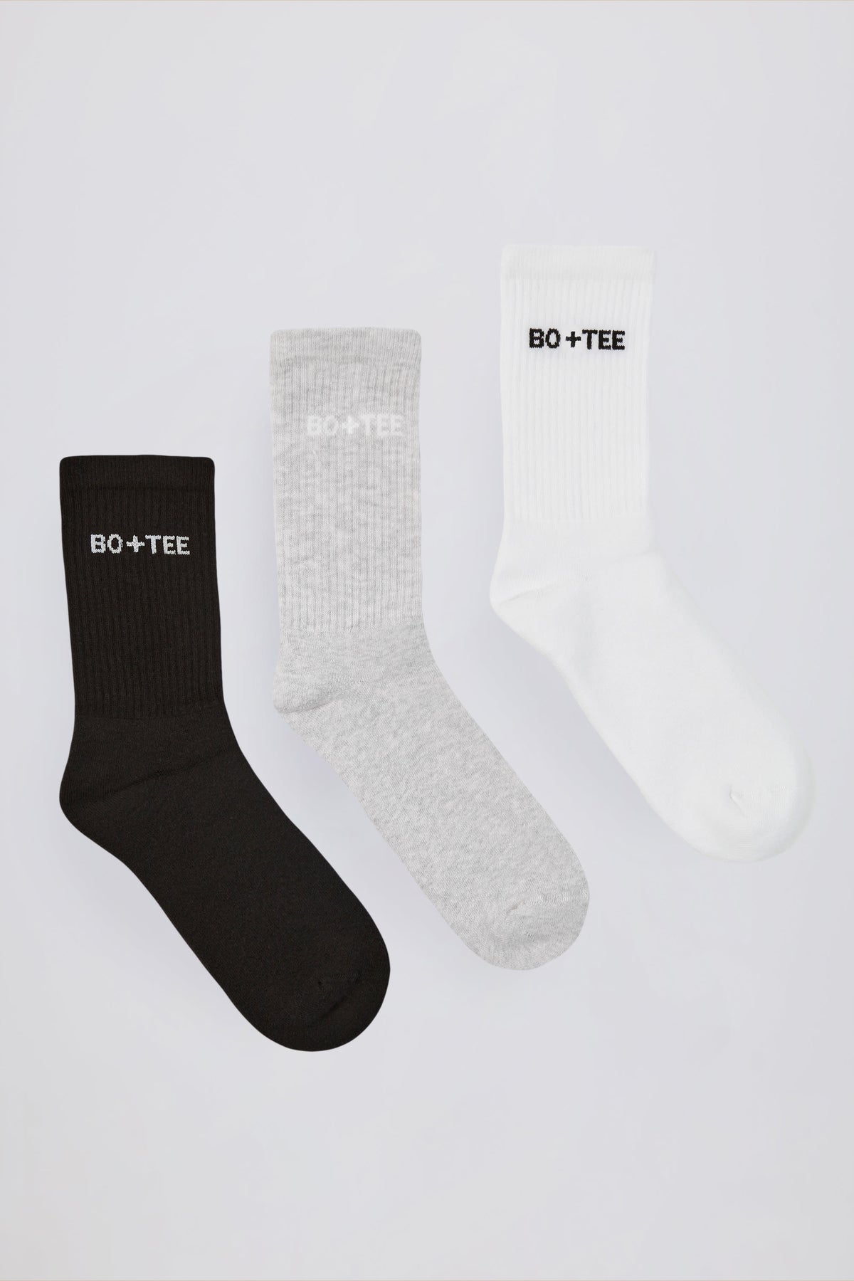 ⁣⁢Geripptes Crew-Socken-Bundle in Multi⁤⁣ - 1