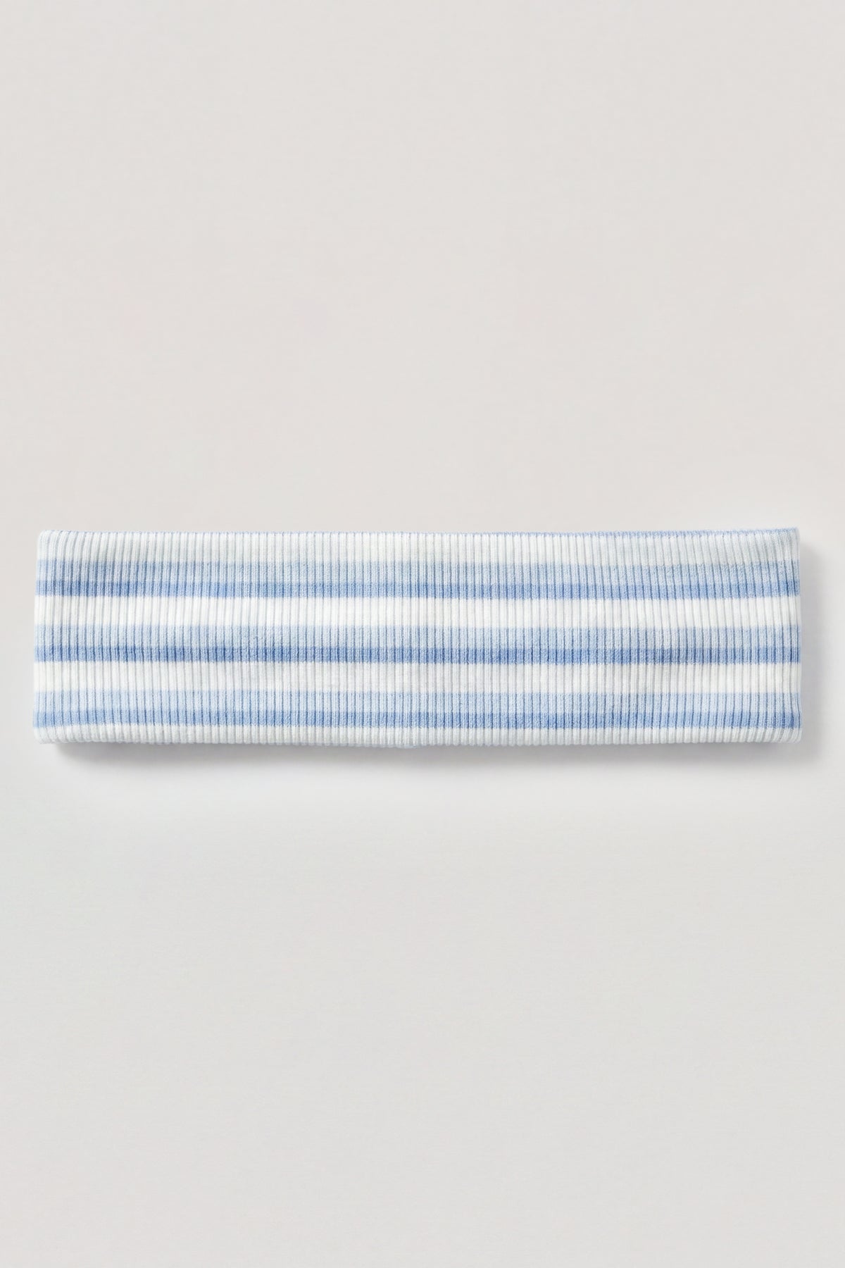 ⁣⁢Geripptes Jersey-Stirnband im blau-gestreiften Design⁤⁣ - 2