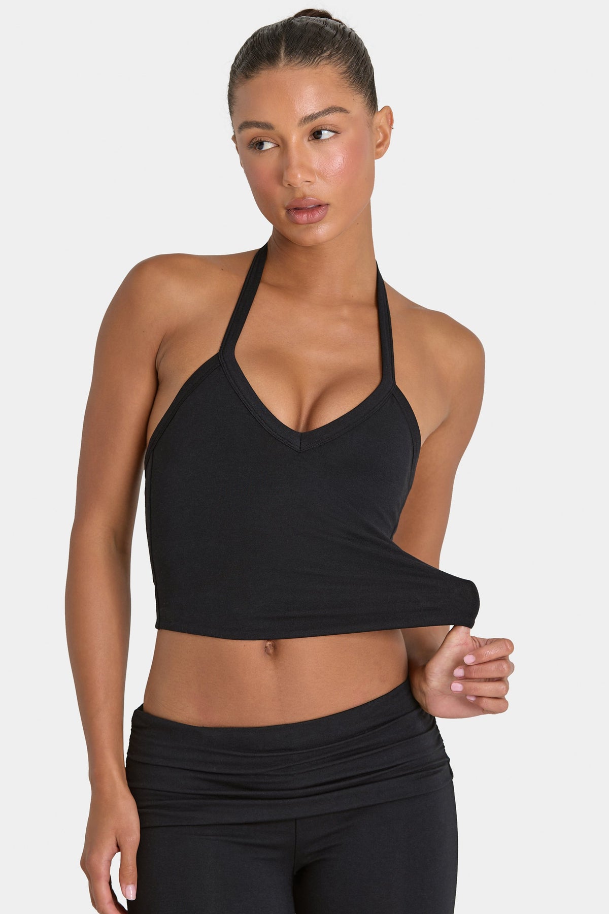⁣⁢ButterCloud™ Crop Tanktop in Schwarz⁤⁣ - 1