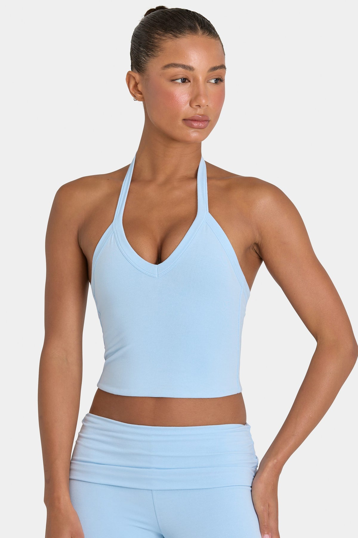 ⁣⁢ButterCloud™ Crop Tanktop in Sky⁤⁣ - 1