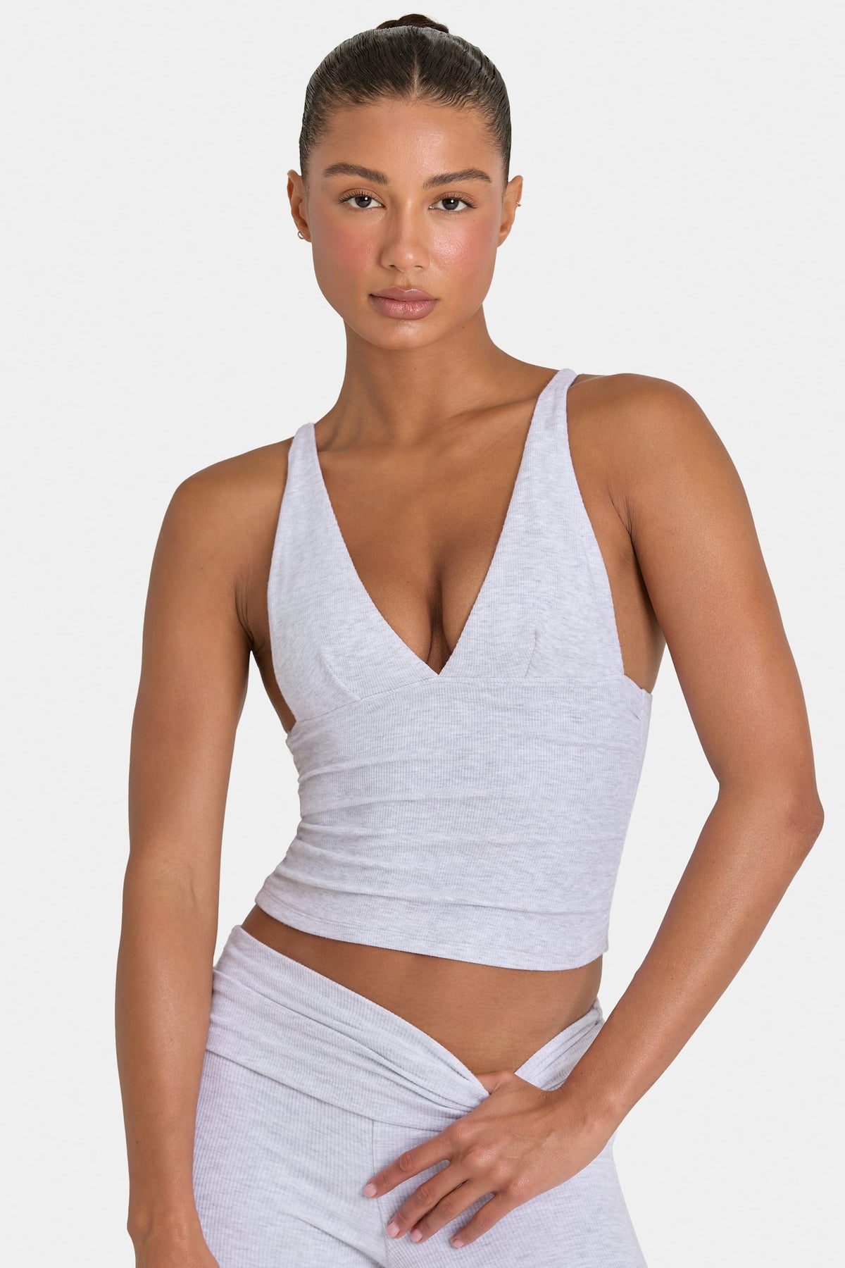 ⁣⁢ButterCloud™ Tanktop in Grau meliert⁤⁣ - 1