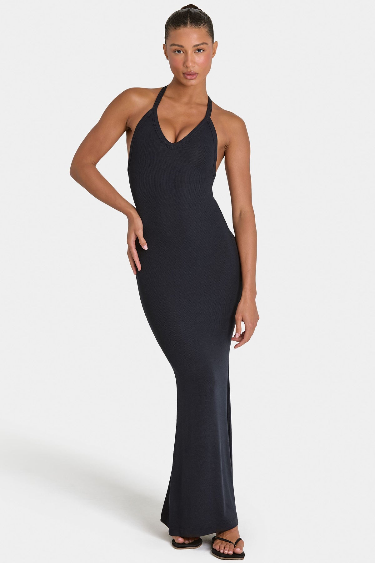 ⁣⁢ButterCloud™ Maxikleid in Schwarz⁤⁣ - 1