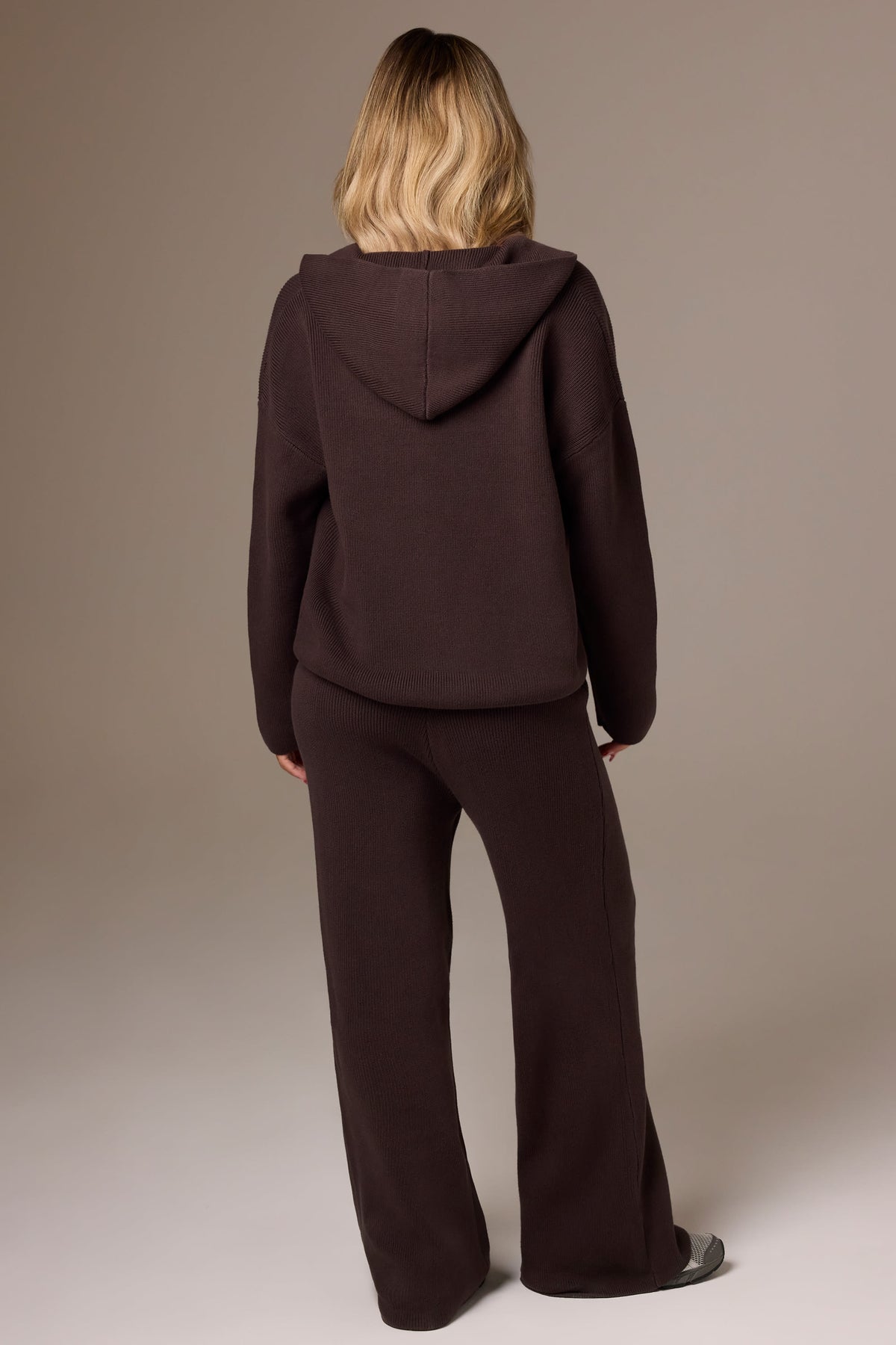 ⁣⁢Wide-Leg-Jogginghose aus Rippstrick in Pekan⁤⁣