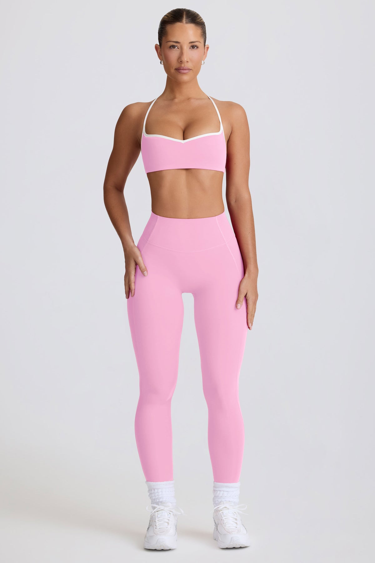 ⁣⁢Soft Active Mid-Rise Leggings in Babyrosa⁤⁣ - 2