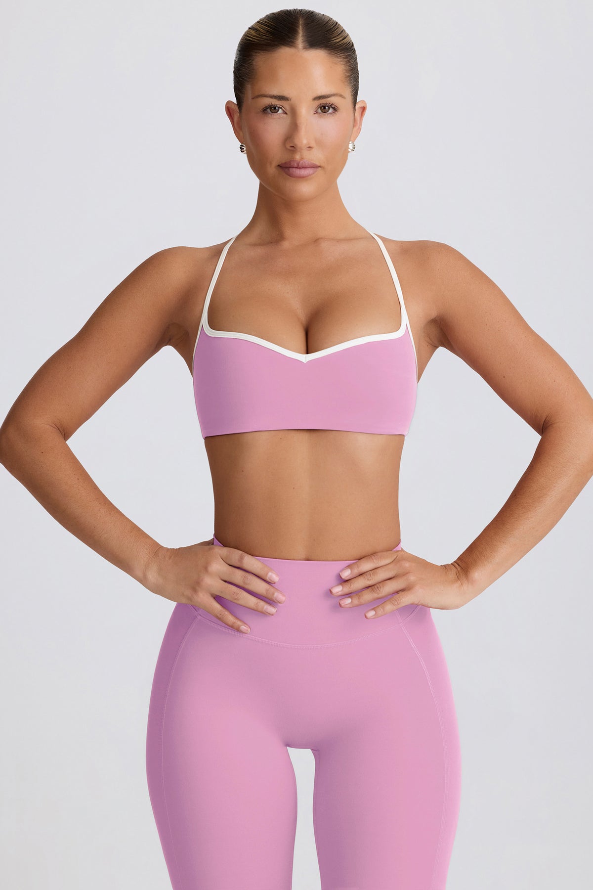 ⁣⁢Soft Active Sport-BH mit Herzausschnitt in Altrosa⁤⁣