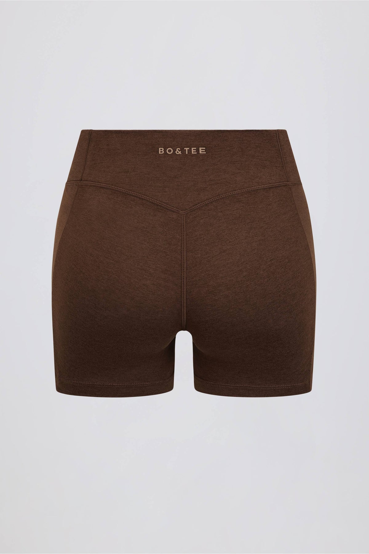 ⁣⁢Geraffte Minishorts in Pekan meliert⁤⁣