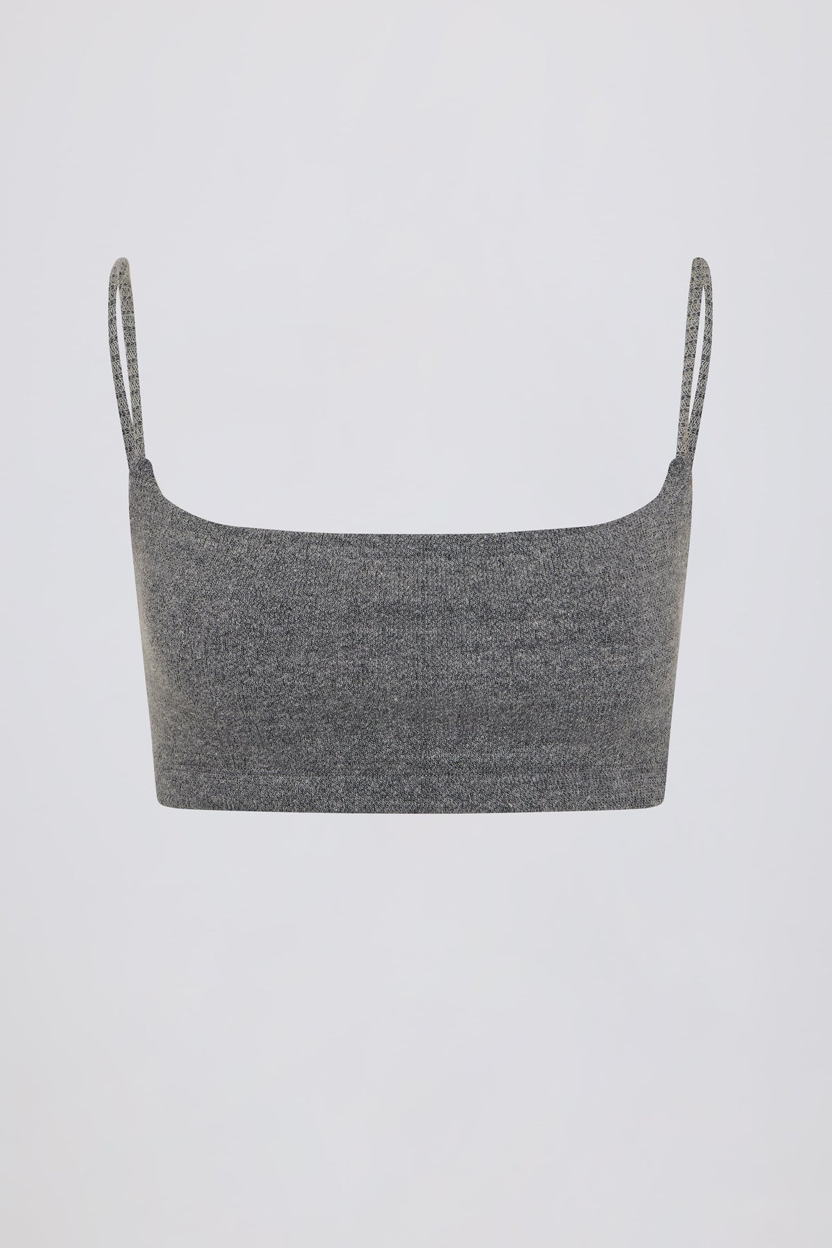 ⁣⁢Bralette mit Karree-Ausschnitt in Dunkelgrau⁤⁣