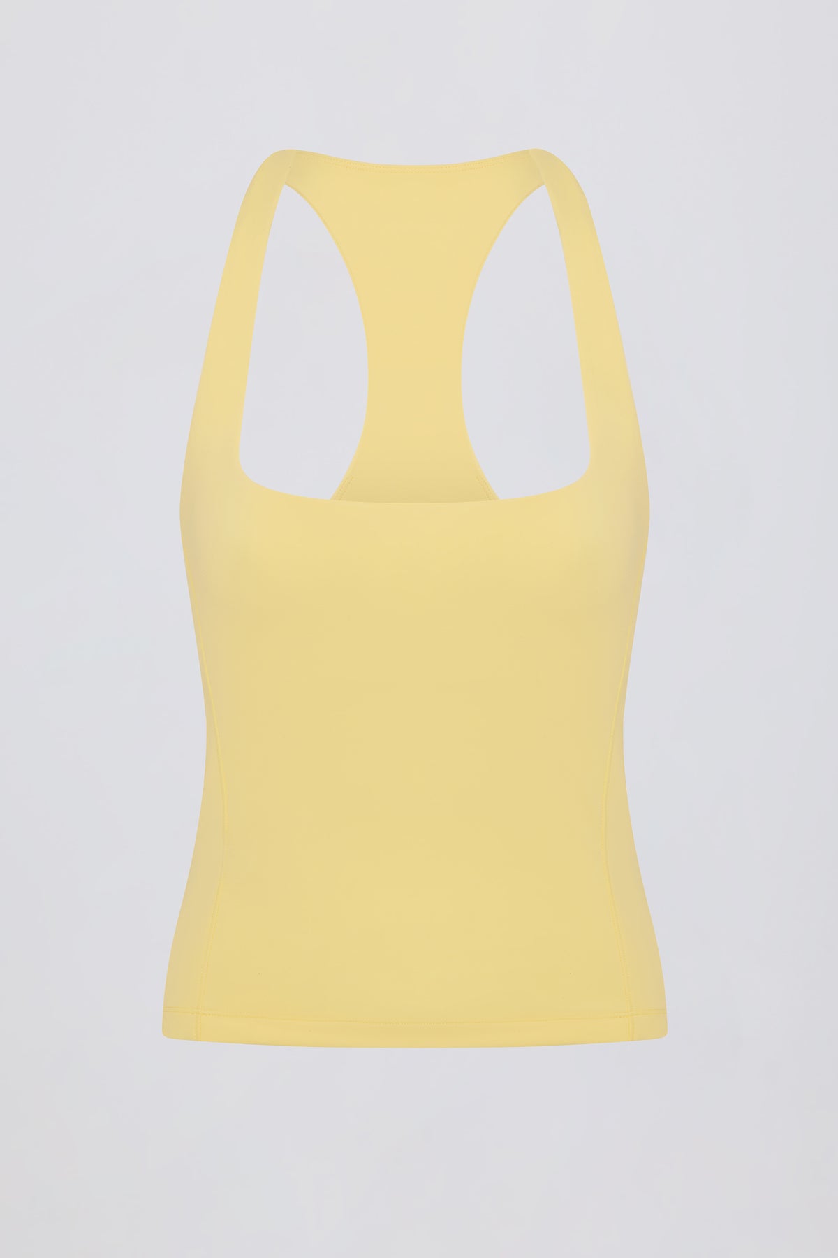 ⁣⁢Soft Active Racerback-Tanktop in Zitronengelb⁤⁣