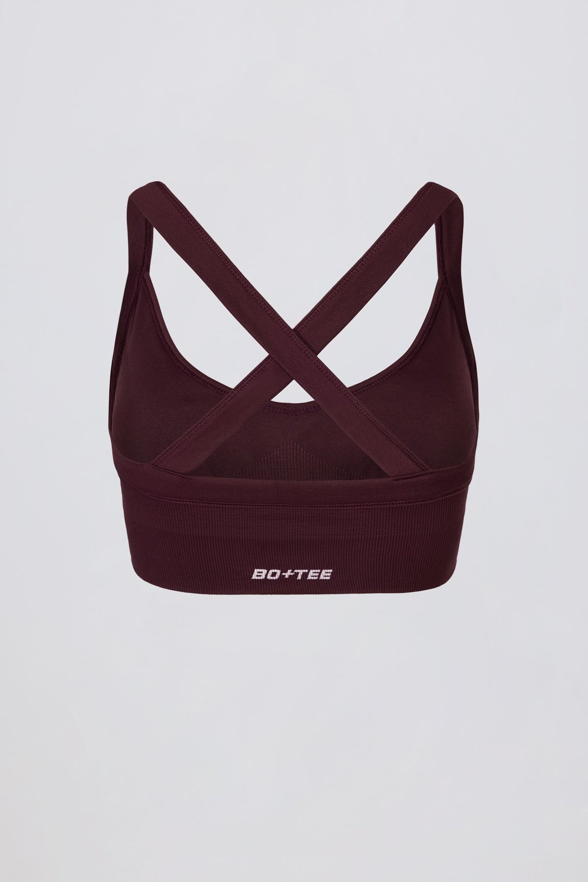 ⁣⁢Super Sculpt Nahtloser Racerback-Sport-BH in Burgunderrot⁤⁣