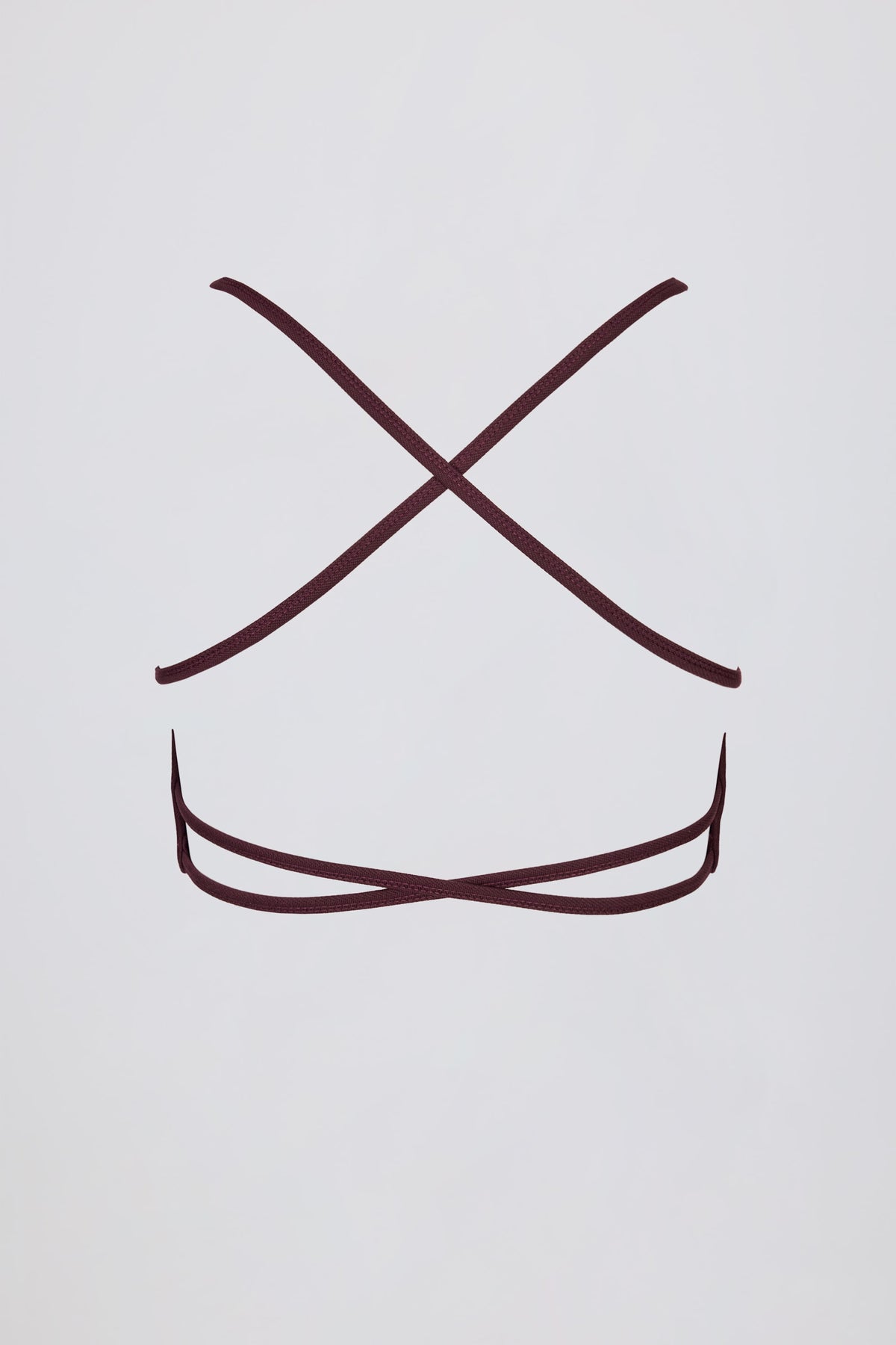 ⁣⁢Super Sculpt Nahtloser Rückenfreier Sport-BH in Burgundy⁤⁣