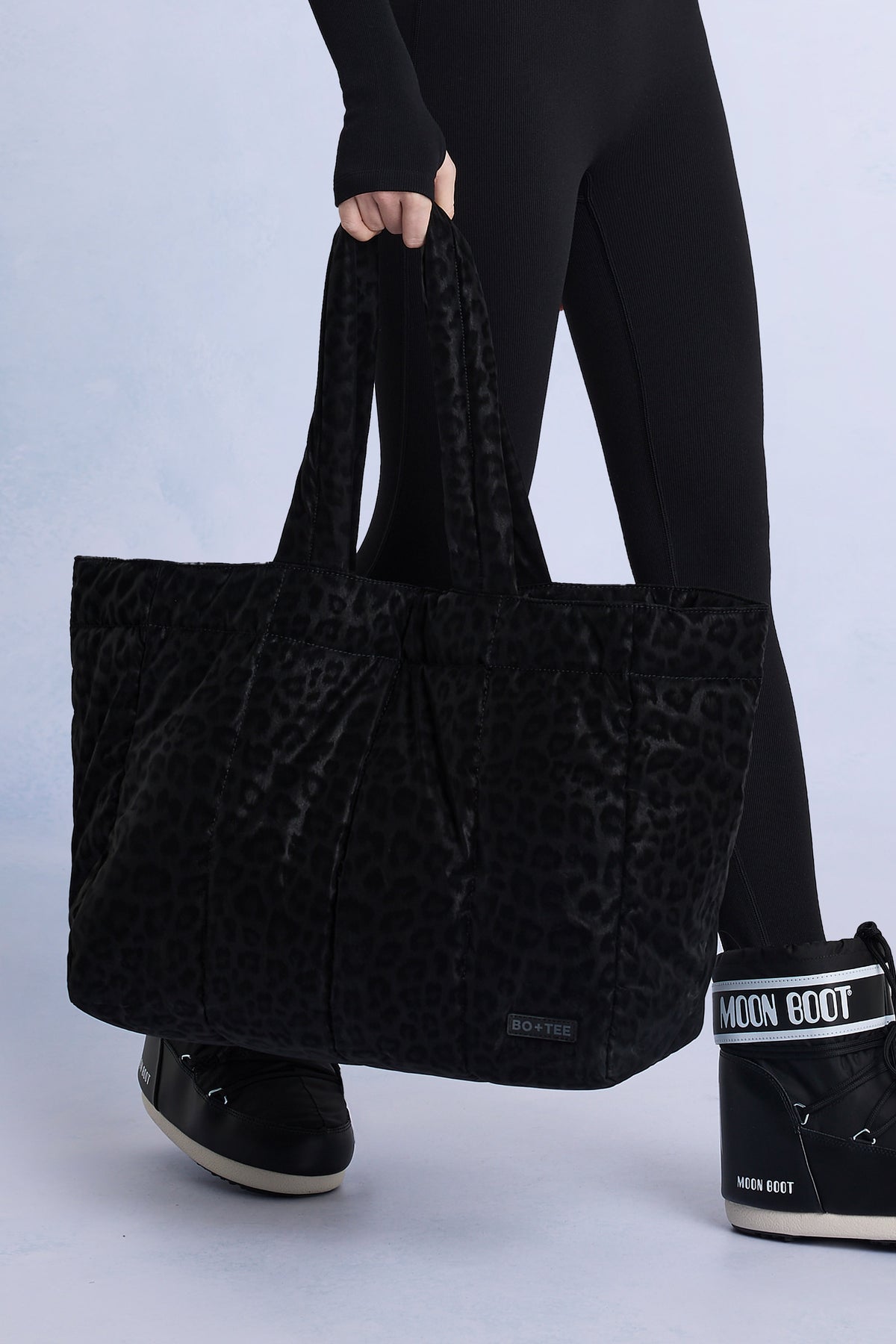 ⁣⁢Wasserdichte Puffer-Tote-Bag in Schwarz⁤⁣ - 2